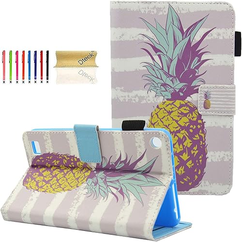 Miniatura 10 de Dteck - Funda para tablet Kindle Fire 7, funda protectora completa con función atril ajustable y función de encendido y apagado automático