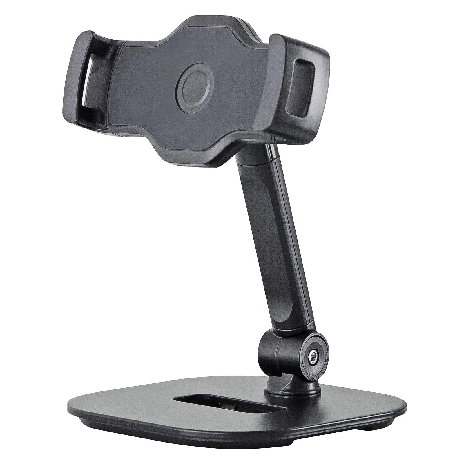 K&M 19800 - Supporto da tavolo per smartphone e tablet PC, con panno in microfibra keepdrum