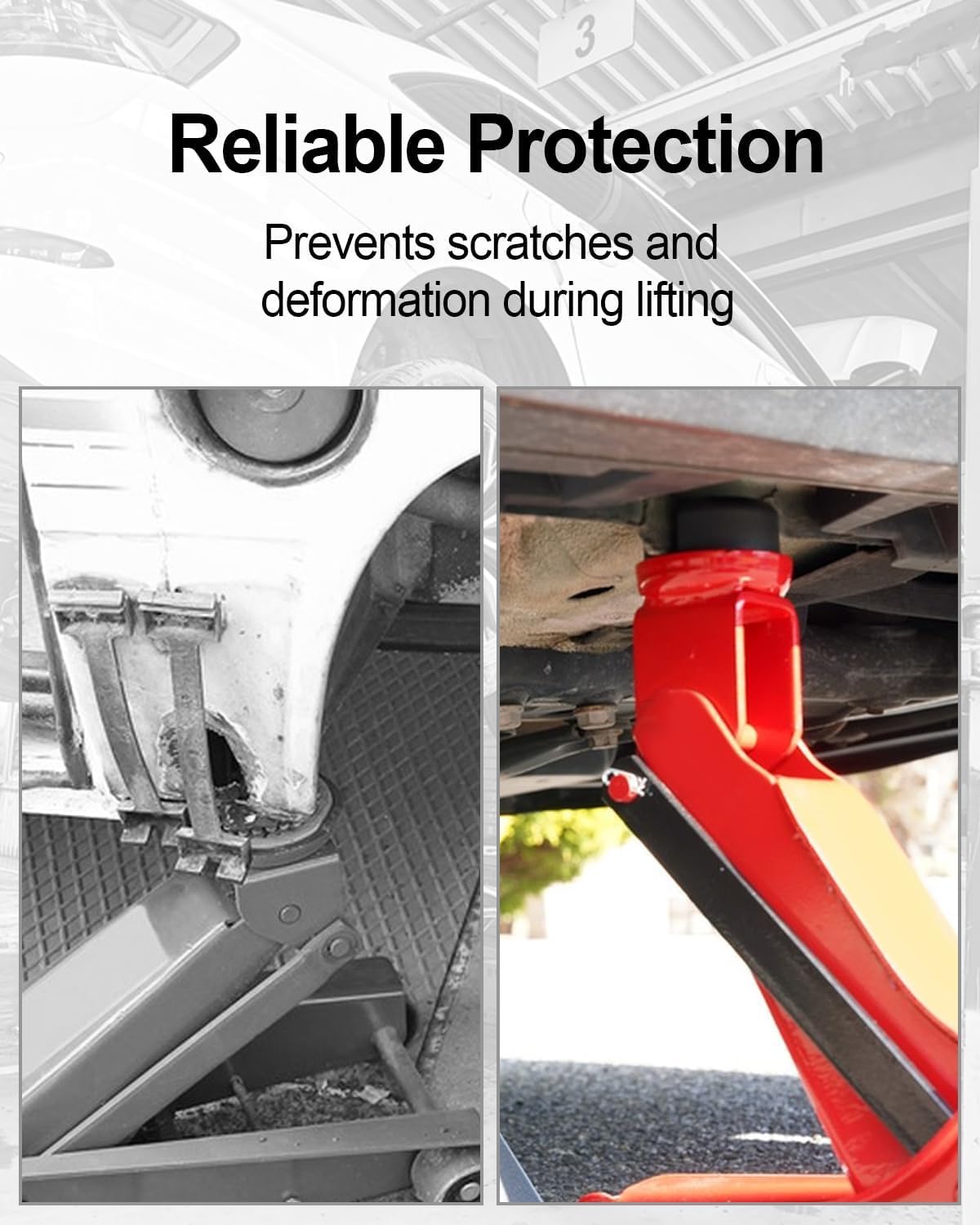 Lifting Jack Pad Kit Compatible with Dodge Challenger Charger Hellcat Demon Magnum 300 2017-2023，4 Pack Front & Rear Jack Stand Pad