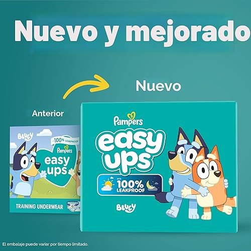 Miniatura 2 de Pantalones de Entrenamiento Pampers - Easy Ups Niños y Niñas Bluey - Talla 3T-4T, 124 Unidades, Ropa Interior Infantil para Ir al Baño
