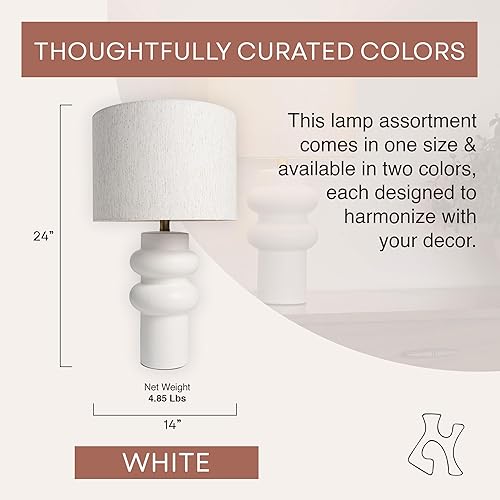Miniatura 5 de Nina-Hxy-1659 - Lámpara de mesa, color blanco