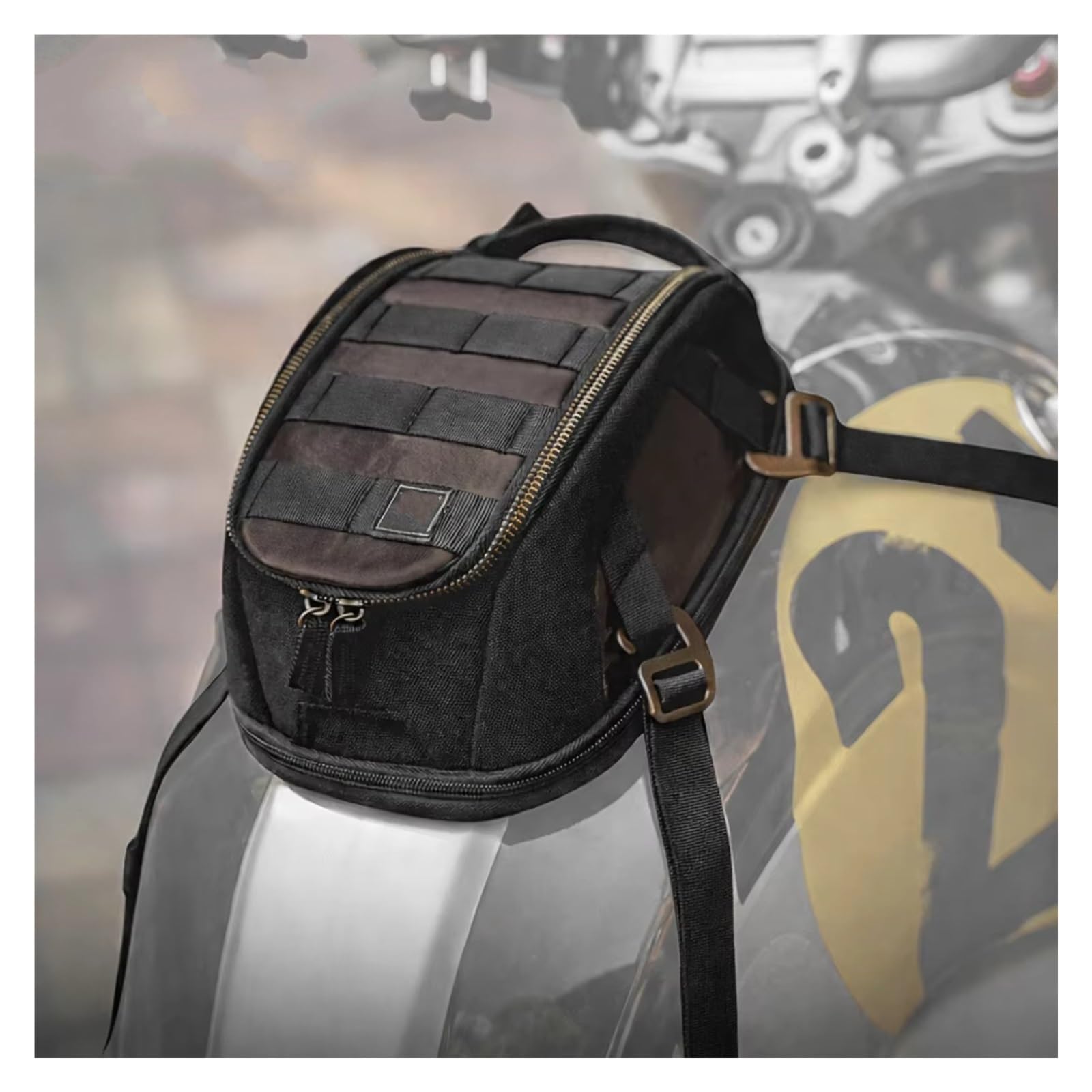 Compatibile Con 1 Borsa Serbatoio Magnetica Moto Espandibile Impermeabile Pacchetto Carburante Per Viaggi Per Turismo Sacche Moto