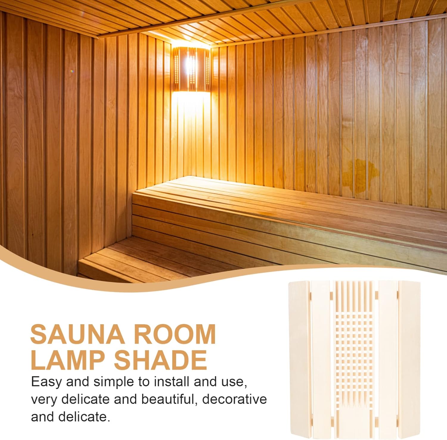 Sauna Room Lamp Shade High-temperature Resistant Protective Cover for Steam Saunas and Easy to Install Suitable for Various Styles