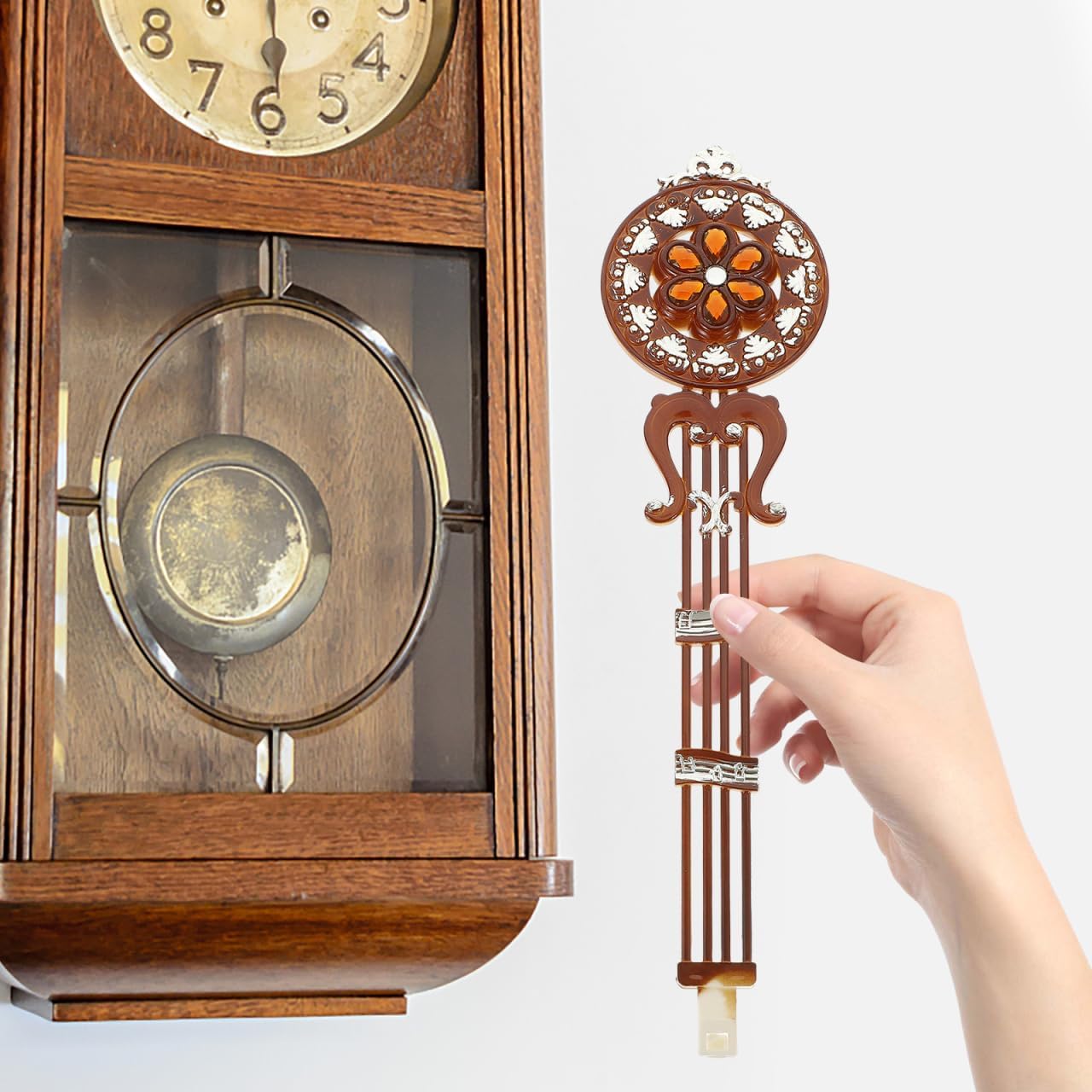Quartz Clock Wall Clock Pendulum: Clock Replacement Pendulum Rocker Pendulum Resin Quartz Accessories Supplies Pendulum Clock Parts Grandfather Clock Pendulum Replacement, 30X7.5CM