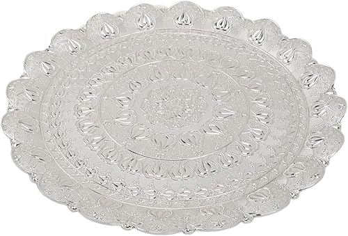 Miniatura 4 de Plato de café, bandeja de café turca dorada para café (plata)