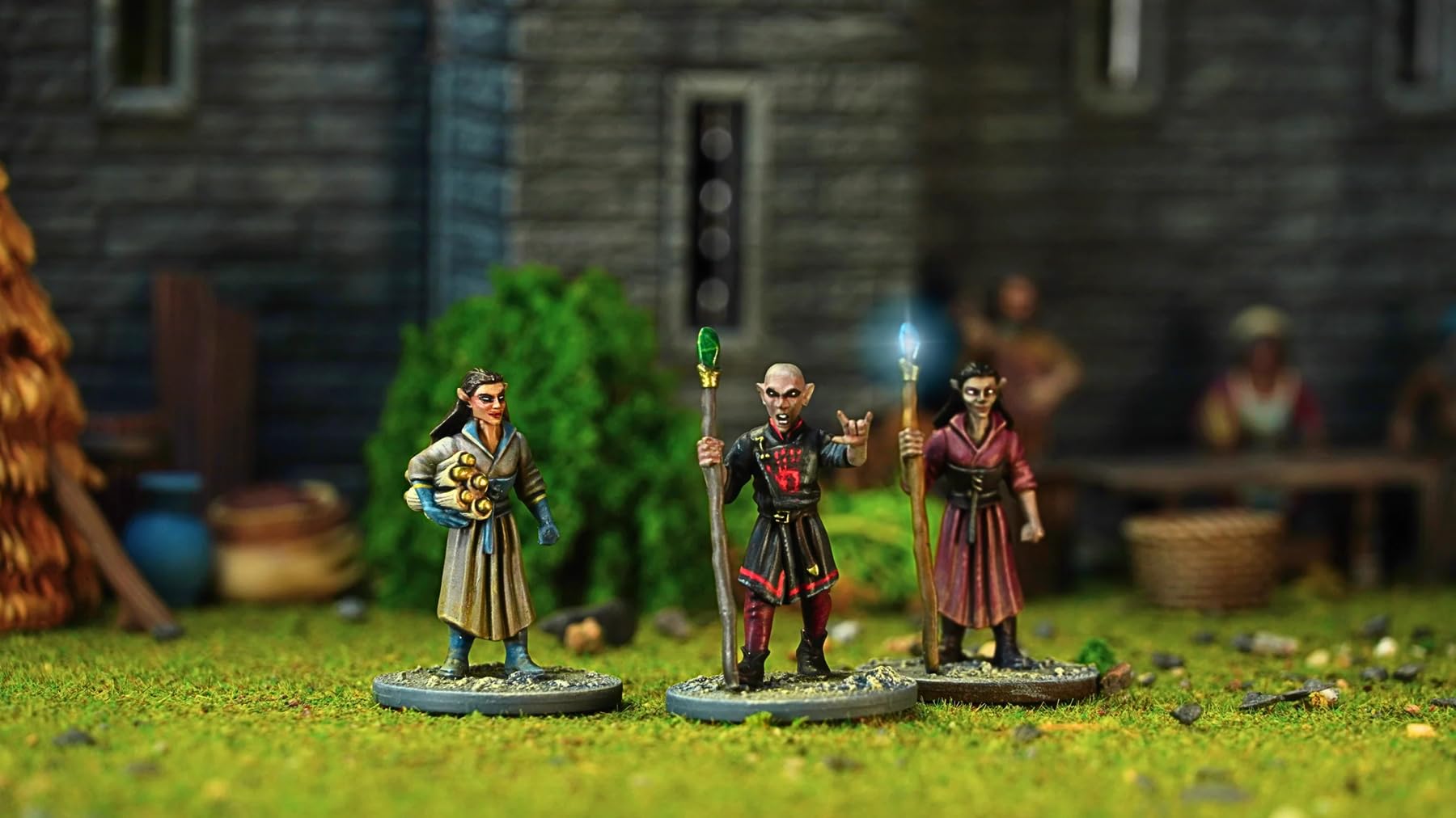 Wargames Atlantic: Fantasia classica - abitanti del villaggio (2) Elfi e nani