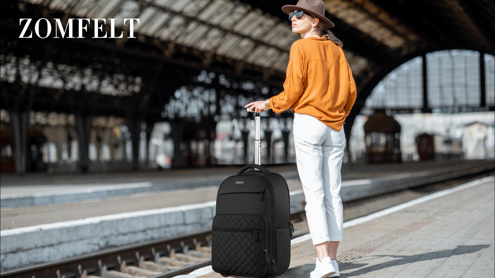 ZOMFELT Rolling Backpack for Women with Wheels 17 Inch Laptop Air Travel NWOT Rolling Backpack for Women - 17 Inch Travel Laptop Backpack  main image 3