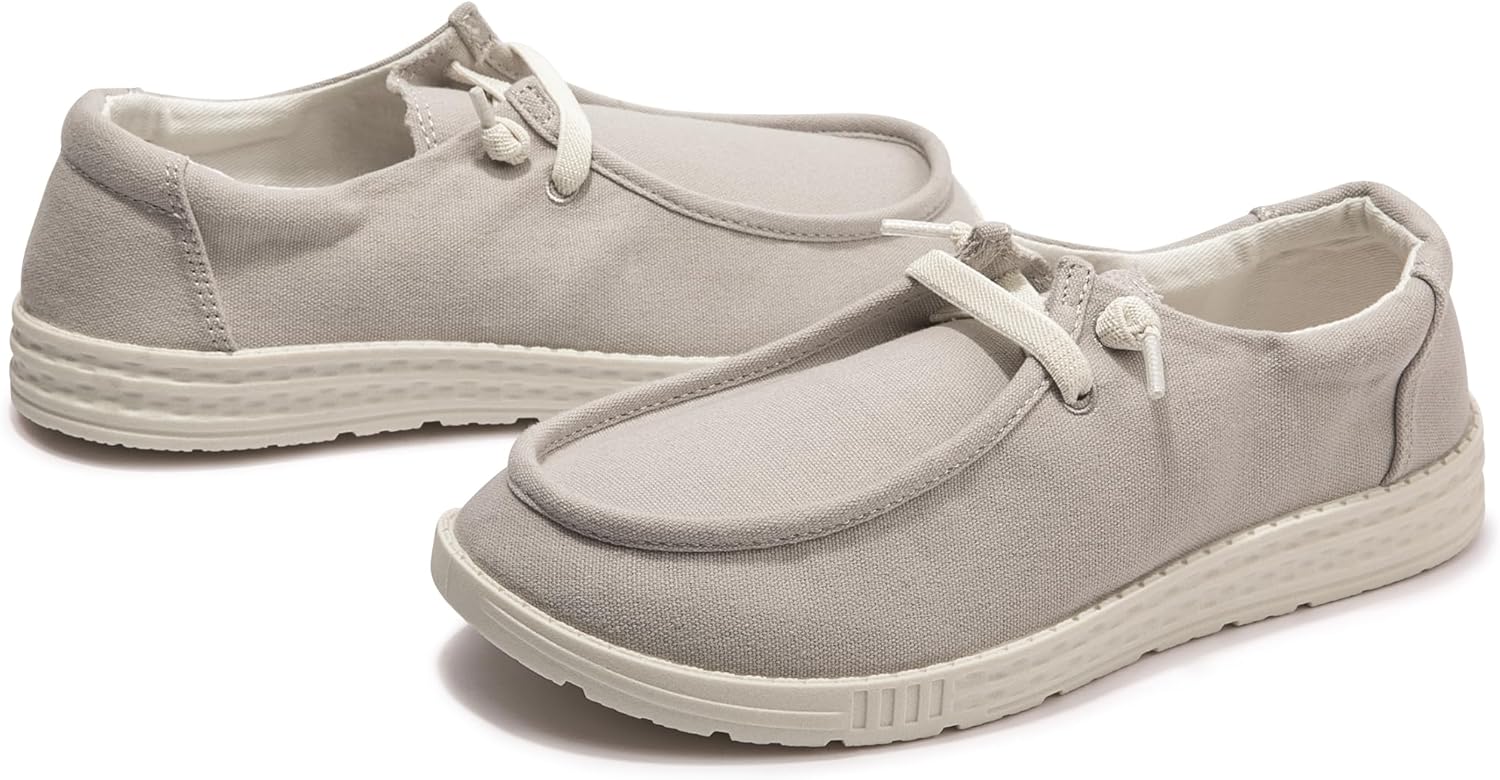 Women's Slip On Loafers - Canvas Casual Walking Shoes Comfortable Low Top Flats Outdoor Fashion Sneakers - Image 5