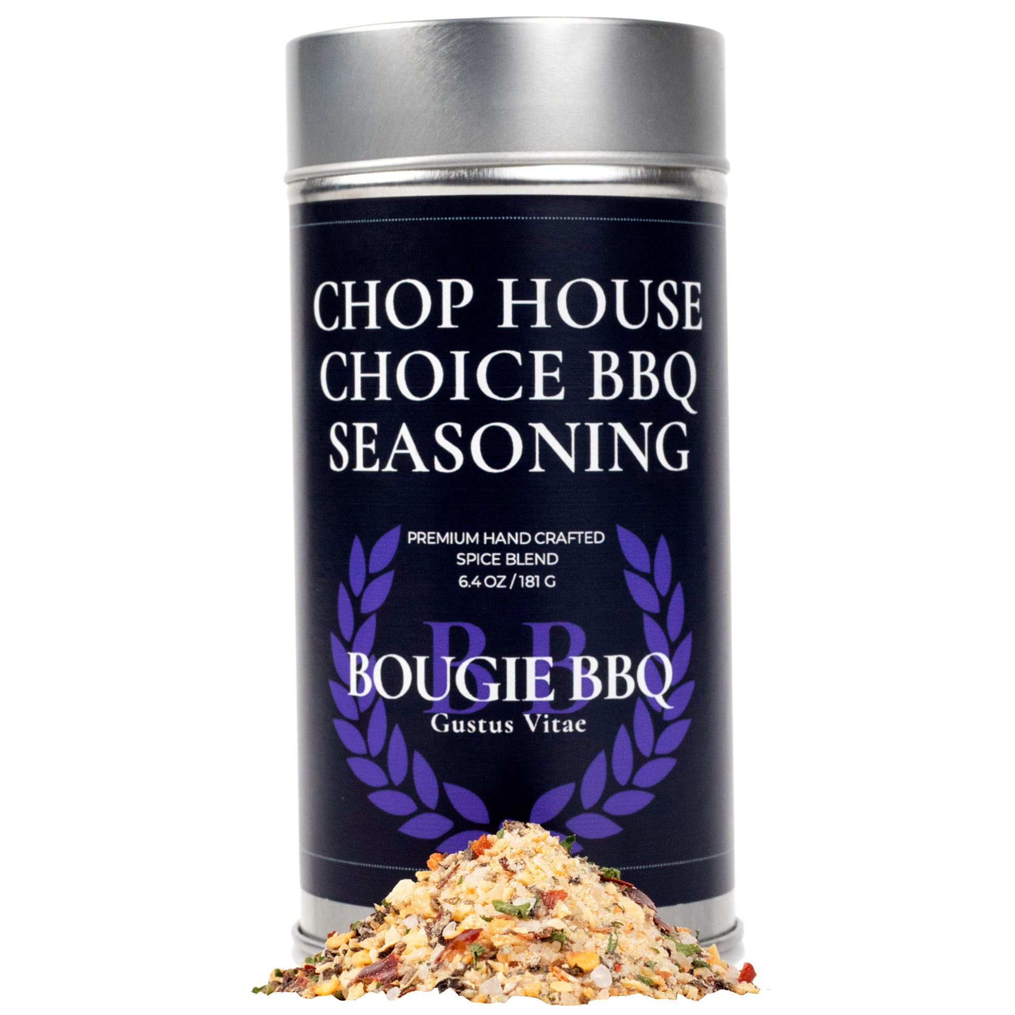 Chop House Choice BBQ Seasoning | Gourmet Seasoning, Artisanal Spice Blend | All Natural, Non GMO | Hand Crafted in Small Batches in USA | No MSG or