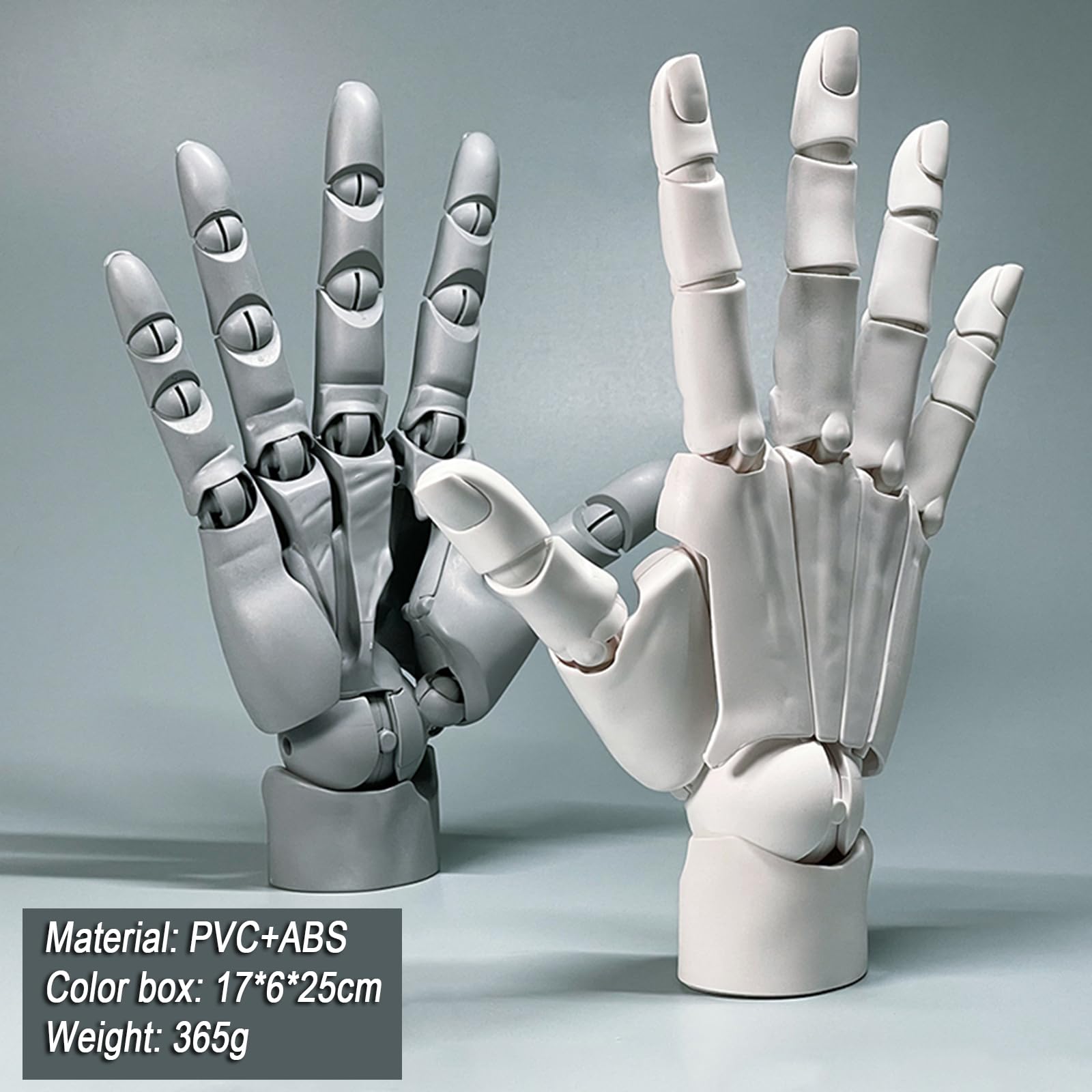 Modèle De Main d'artiste Flexible, Mannequin Main Droite Réglable 1:1, Outil De Dessin Articulé en PVC, Bonne Prise en Main, avec 10 Clous, pour Décoration De Bureau, Croquis Et Peinture