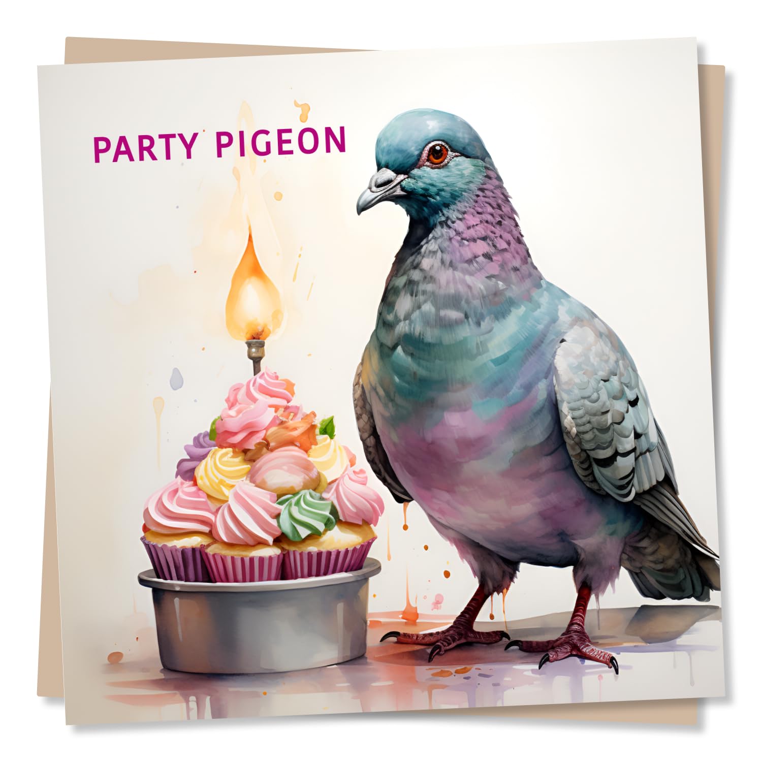 Printable Pigeon Birthday Card - Hap-pigeon Birthday, Cute Pigeon Card, Funny Birthday Card, Funny Cards, Birthday Cards For Pigeon Lovers - View #10