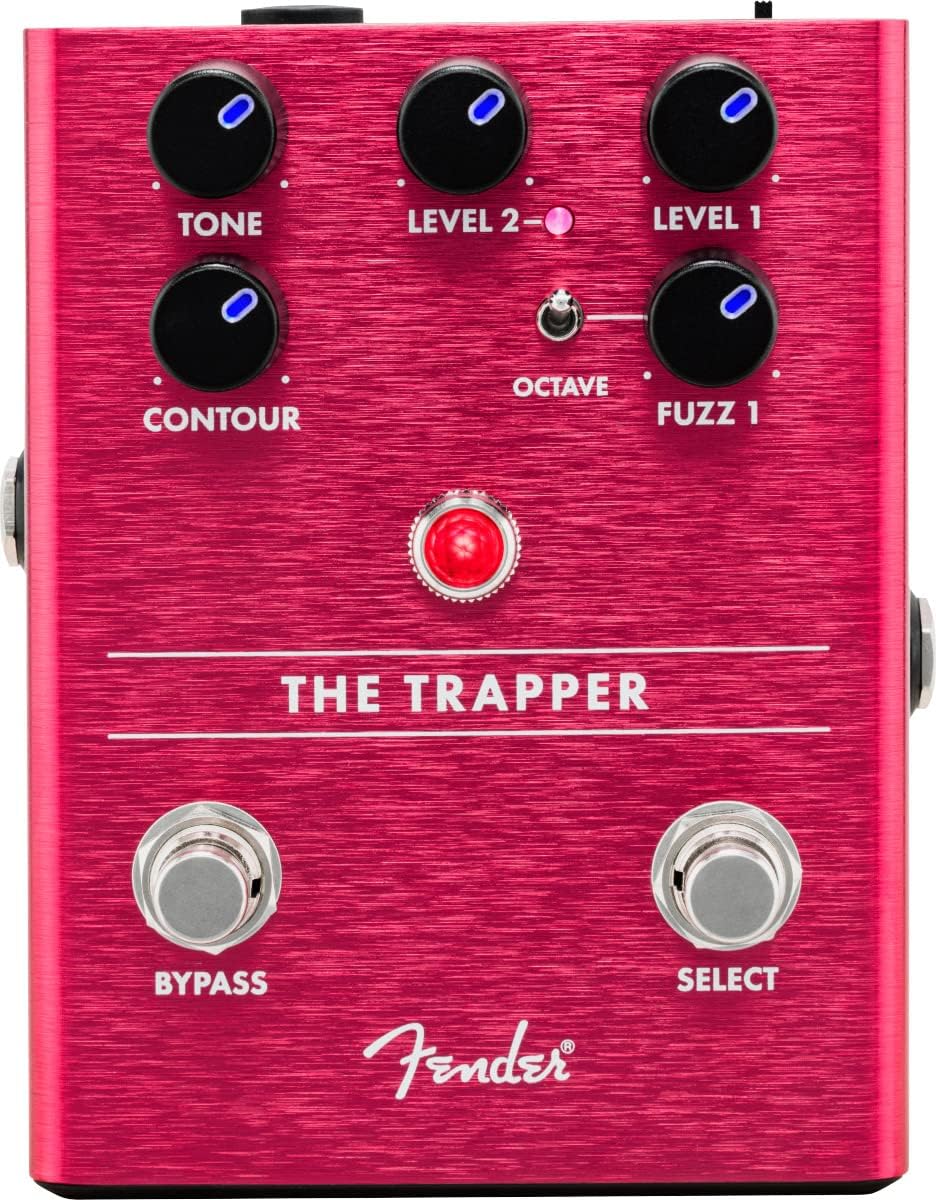 Fender The Trapper Dual Fuzz Pedal Bundle with Power Supply, Instrument Cable, and Picks