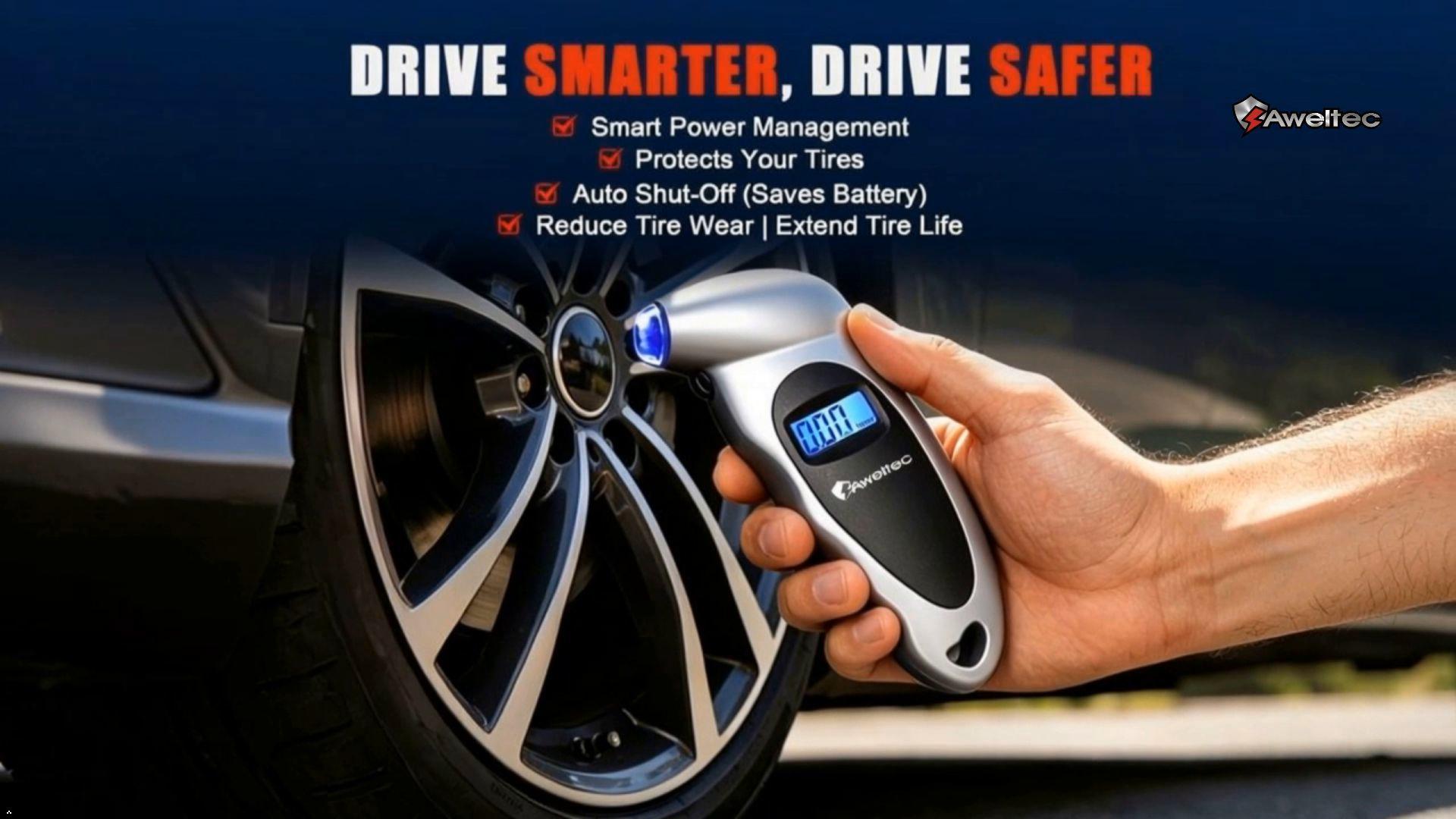 Image of Digital Tire Pressure Gauge,Accurate Cars Air Gauge 150 PSI,2 Pack | 0-150PSI Calibrated,Accurate in 0.1 Increments,4 Measurement Units,Backlight LCD&Nozzle Light,for Everyday Vehicles
