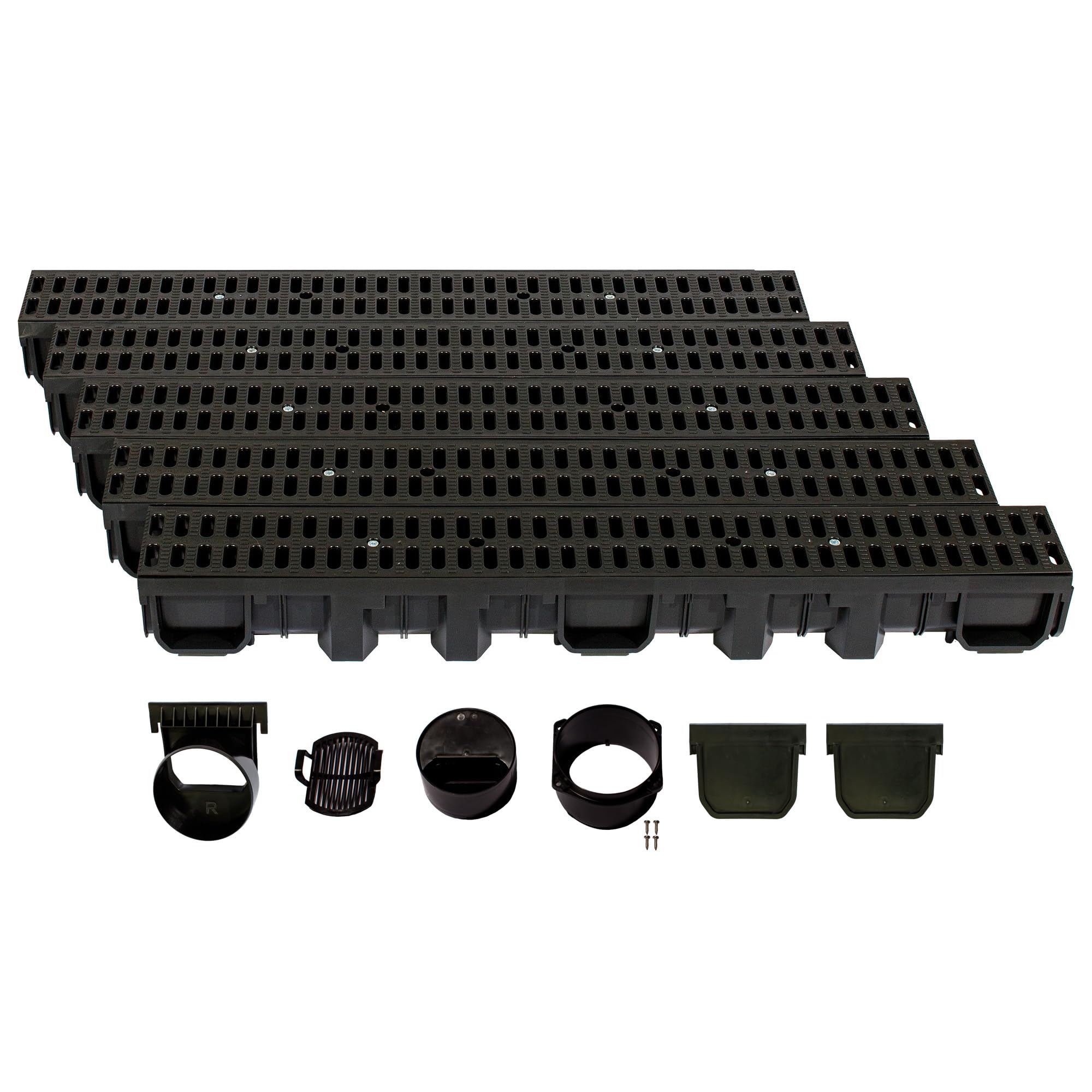 ScarMaxx - Entwässerungsrinne Set - Bodenrinne - Stegrost Classic Schwarz - Bild 47 von 91