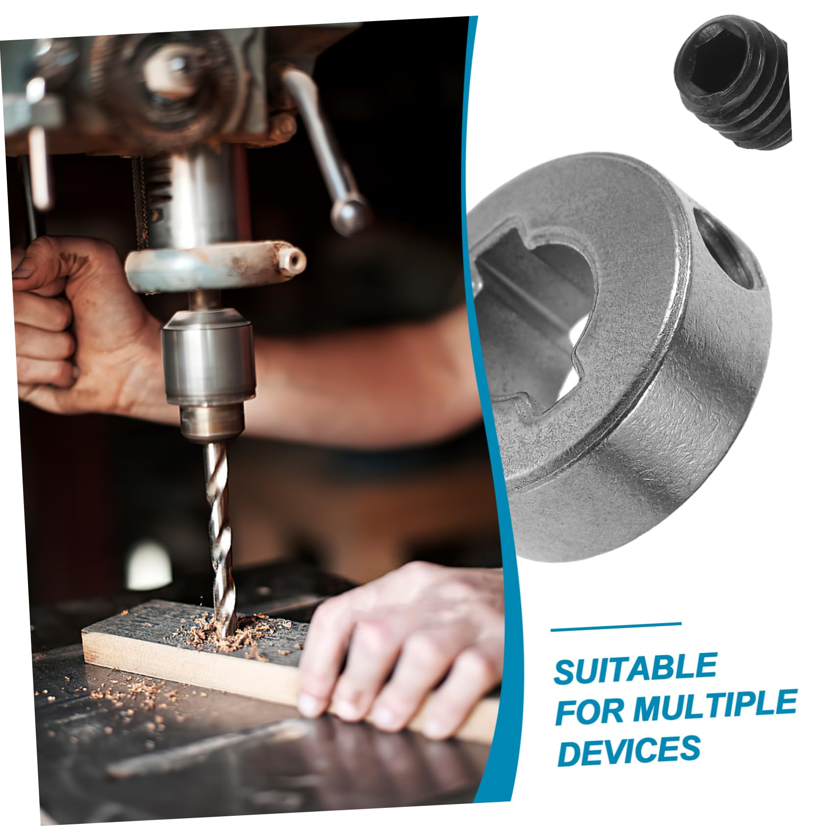 SOLUSTRE Countersunk Limiter Drill Stopper Milling Machine Metal Limiter Replacement Part Sturdy and Sturdy