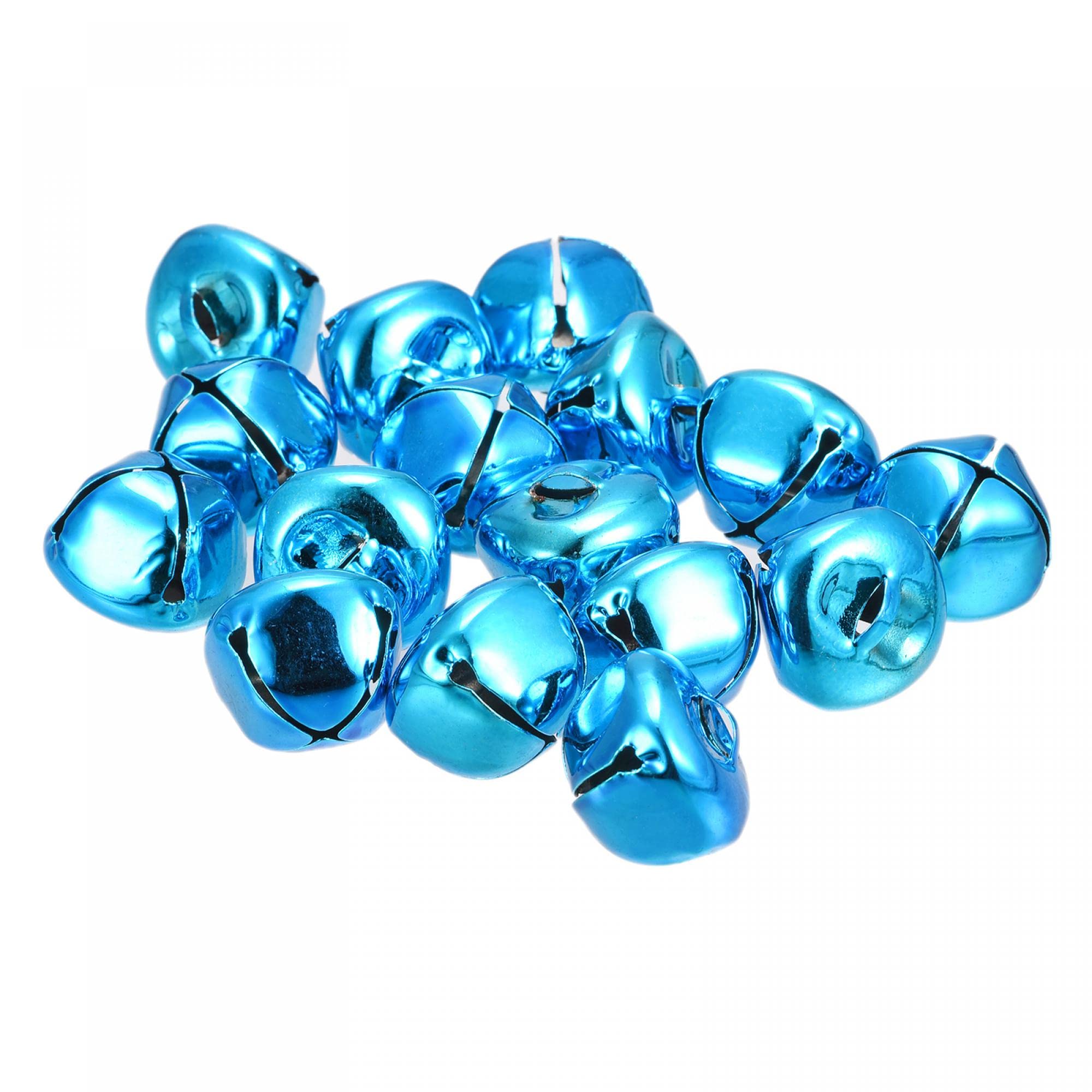 sourcing mapJingle Bells, 24mm 16pcs Carbon Steel Craft Bells for DIY Christmas, Blue