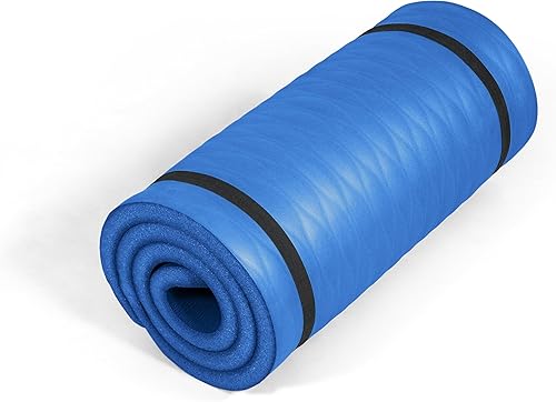 Miniatura 19 de Tone Fitness Esterilla de yoga de 1 pulgada de grosor | Alfombrilla de ejercicio antideslizante de alta densidad con correa de transporte para yoga,
