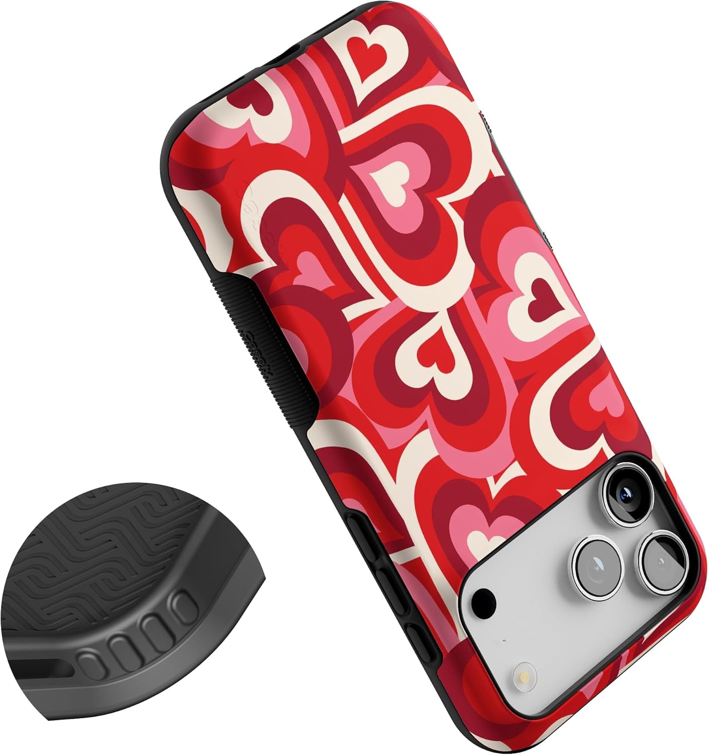 Casely iPhone 17 Pro Max Case | Love Song Remix | Ombre Hearts | Bold Protective Design | Compatible with MagSafe