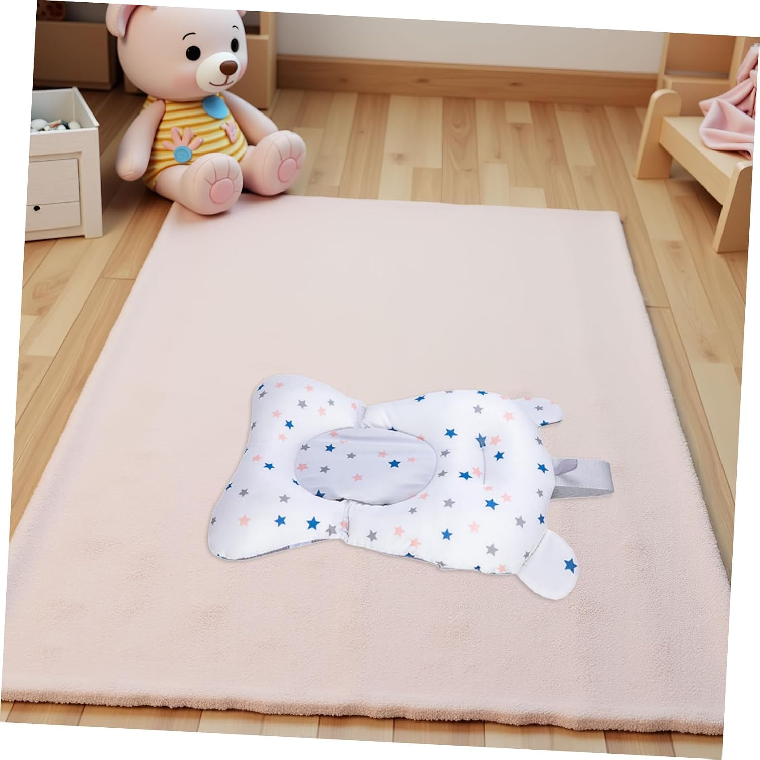 SUPVOX Bath Support Cushion and Suspension Pad for Newborns and, Upgraded Star Pattern, Soft Mesh Material, Reclining Bath Seat for Bathtubs and Summer Use