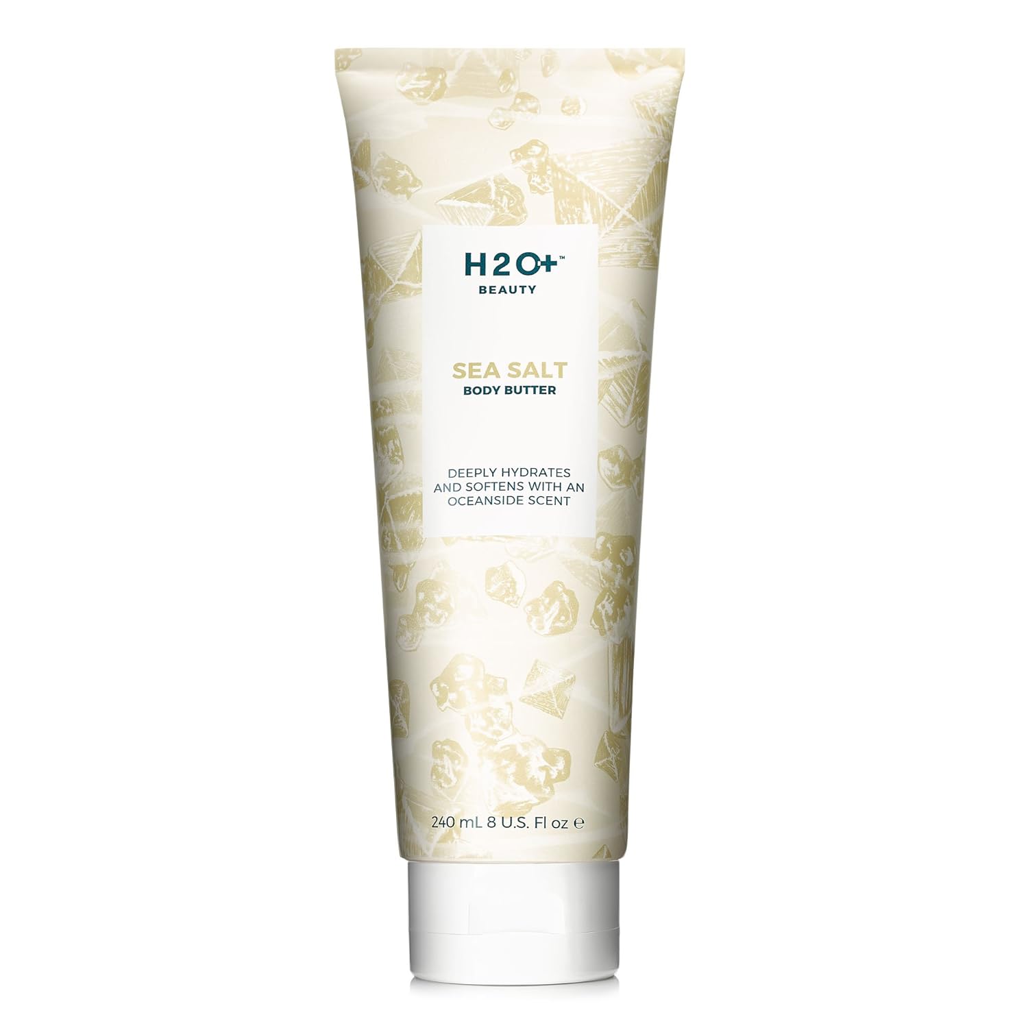 Body Butter, Moisturizing Lotion for Dry Skin, Sea Salt with Almond Butter, 8 Oz | H2O+ Body Care | Luxury Beauty : Beauty & Personal Care