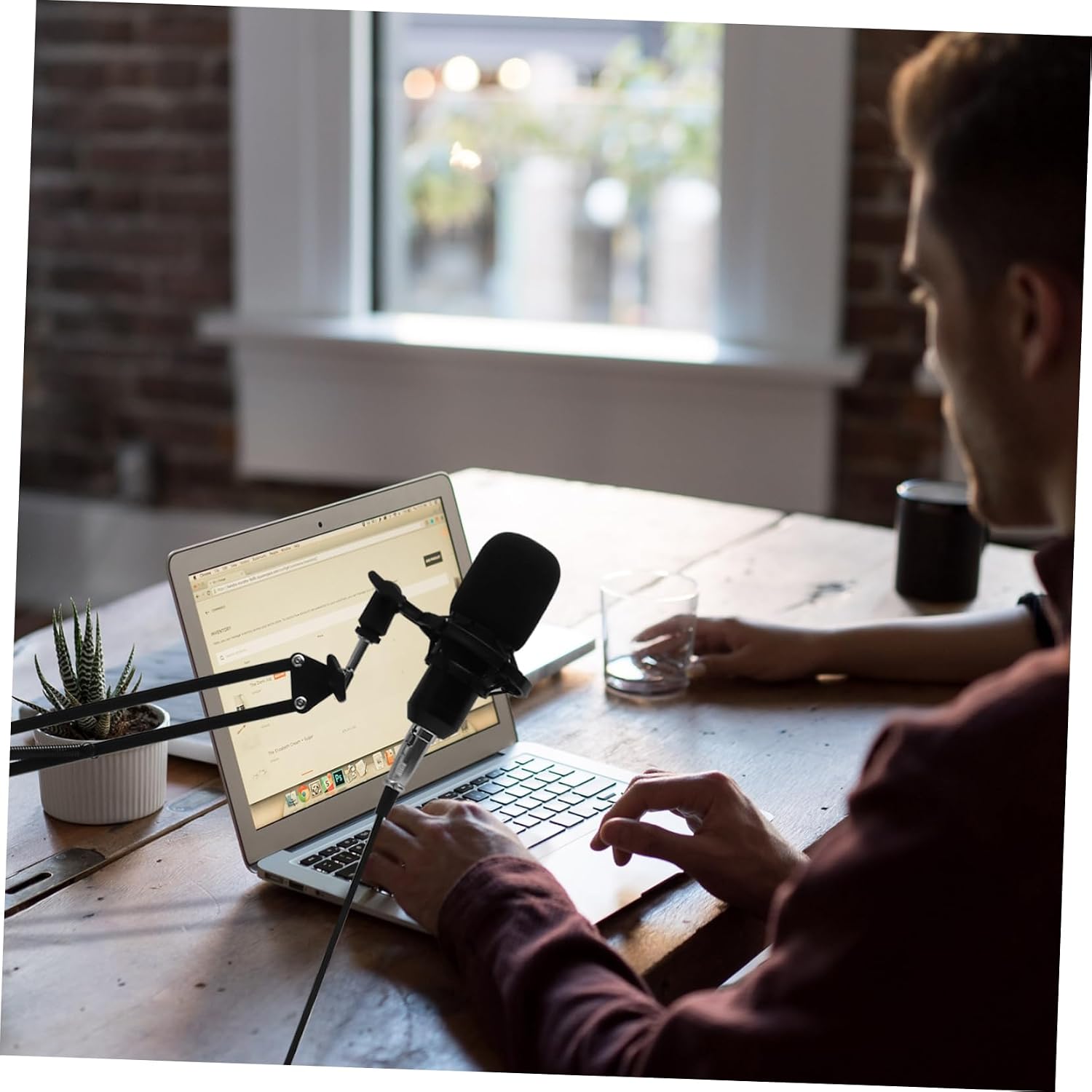 11pcs Microphone Kit Sound Card Condenser Mics for Computer Phone Karaoke Webcast Long-