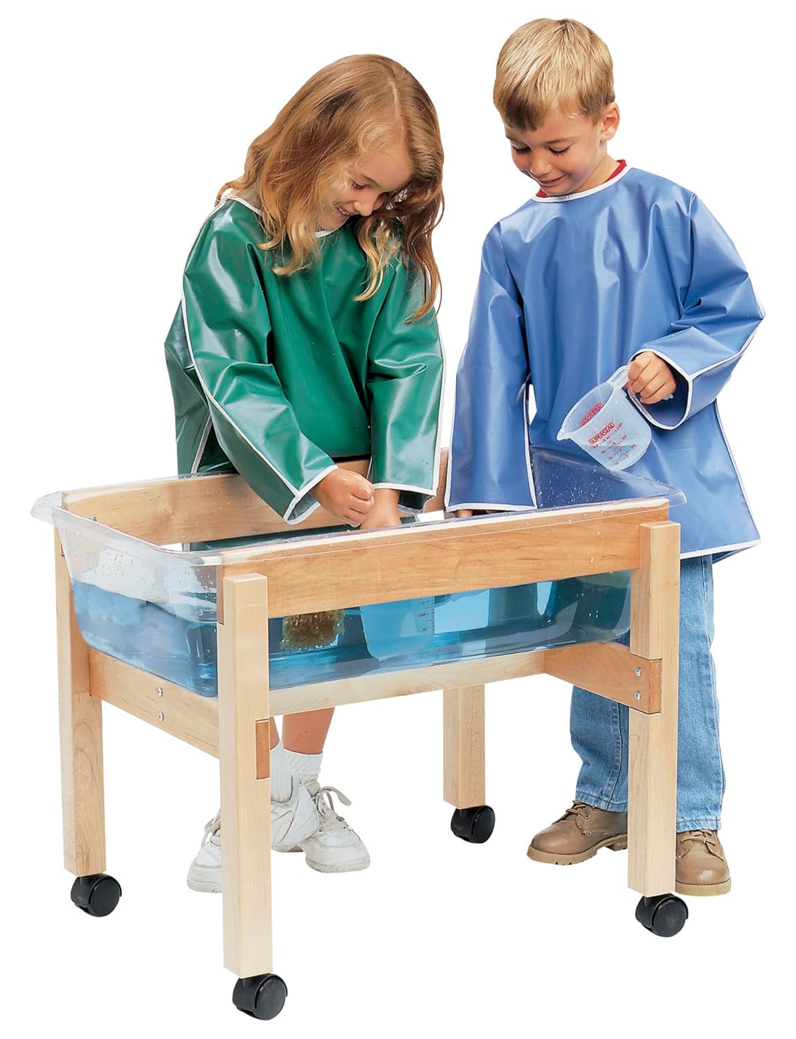Childcraft Mobile Mini Sand and Water Table Without Cover, 30 x 19-1/4 x 22-3/16 Inches