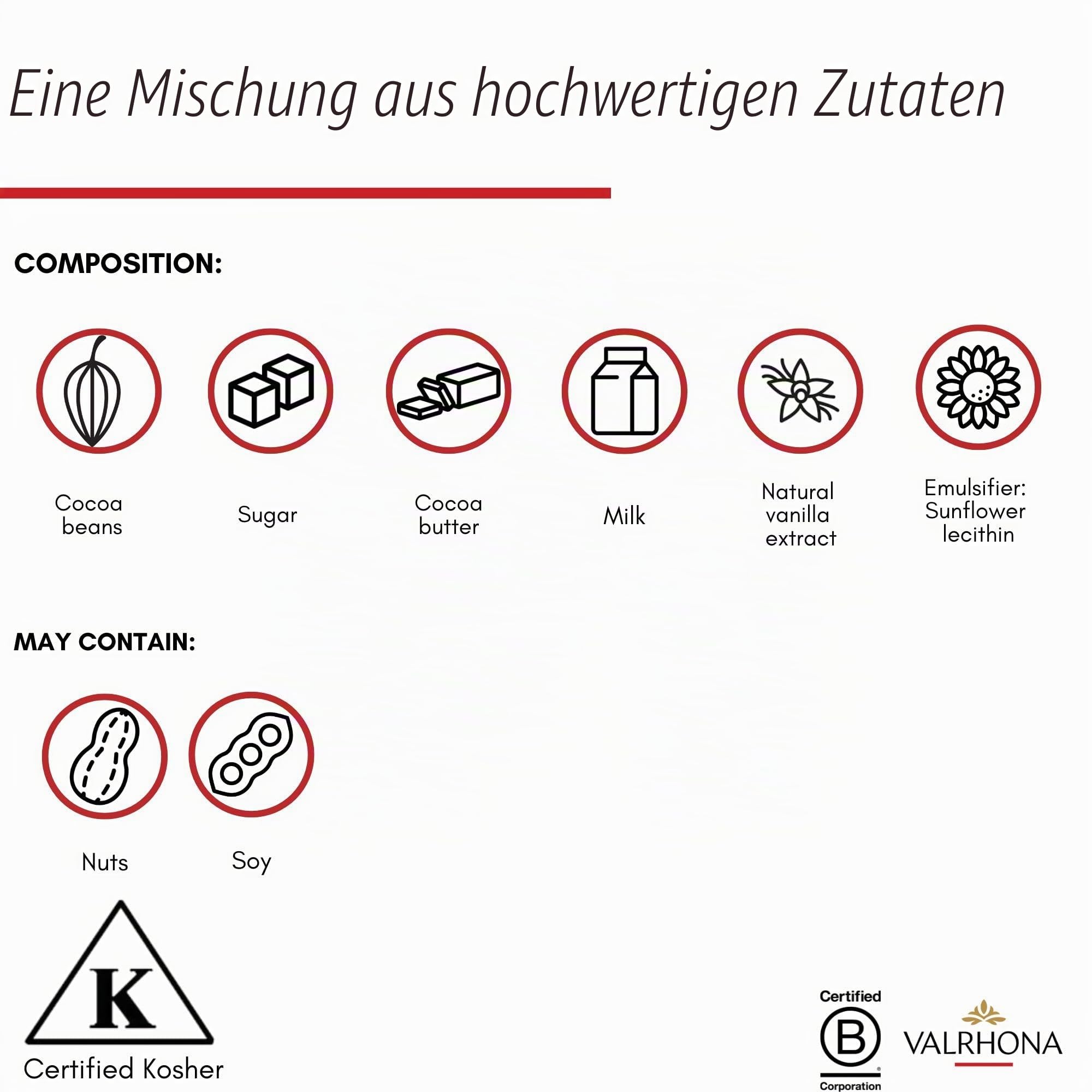 Valrhona Blonde Schokobohnen Dulcey mit 35% Kakaoanteil, 1 KG