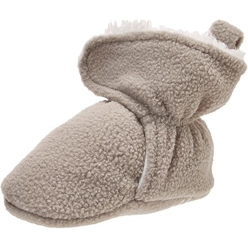 Hudson Baby Unisex Baby Cozy Fleece and Faux Sherpa Booties