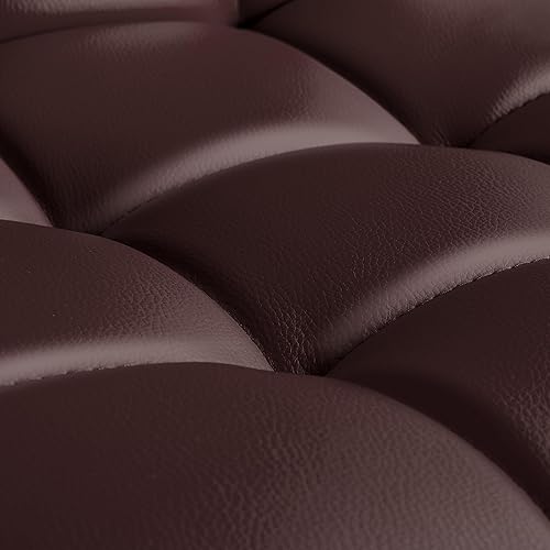 Miniatura 170 de Yaheetech Juego de 2 taburetes de bar ajustables de piel sintética, taburetes de mostrador modernos con respaldo y reposapiés, taburetes de bar