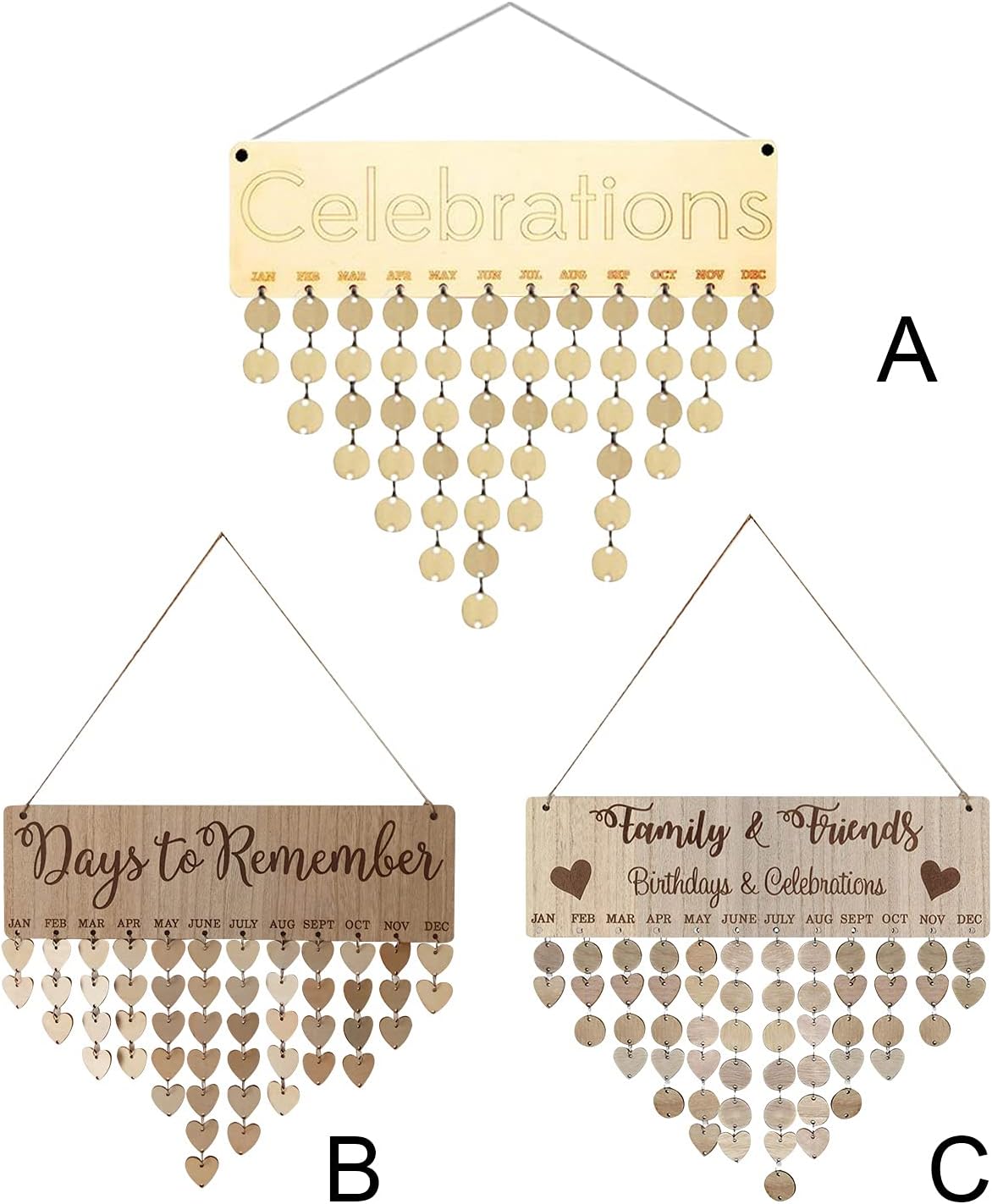 Wooden Family Birthday Reminder Calendar Board DIY Birthday Tracker wooden-family-birthday-reminder-calendar-board-diy-birthday-tracker