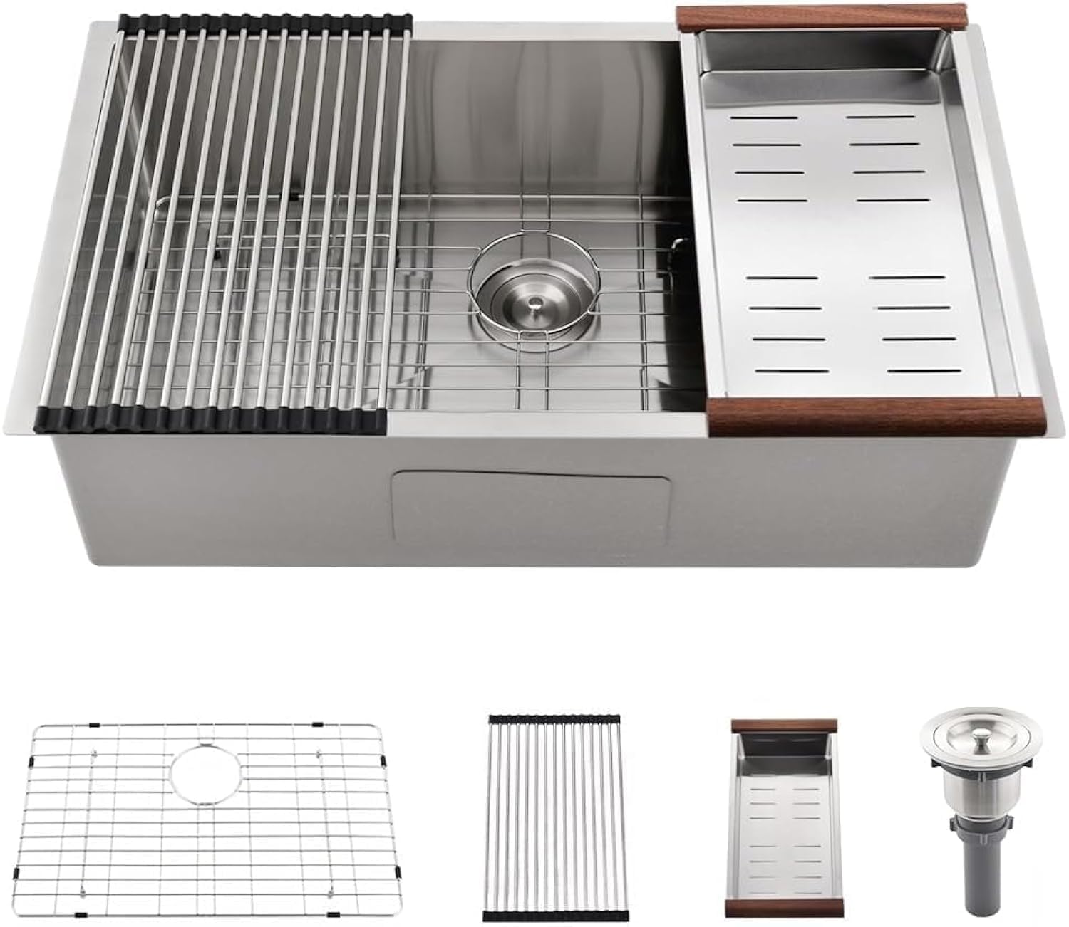 Photo 1 of Bokaiya 33" Undermount Single Bowl Kitchen Sink
