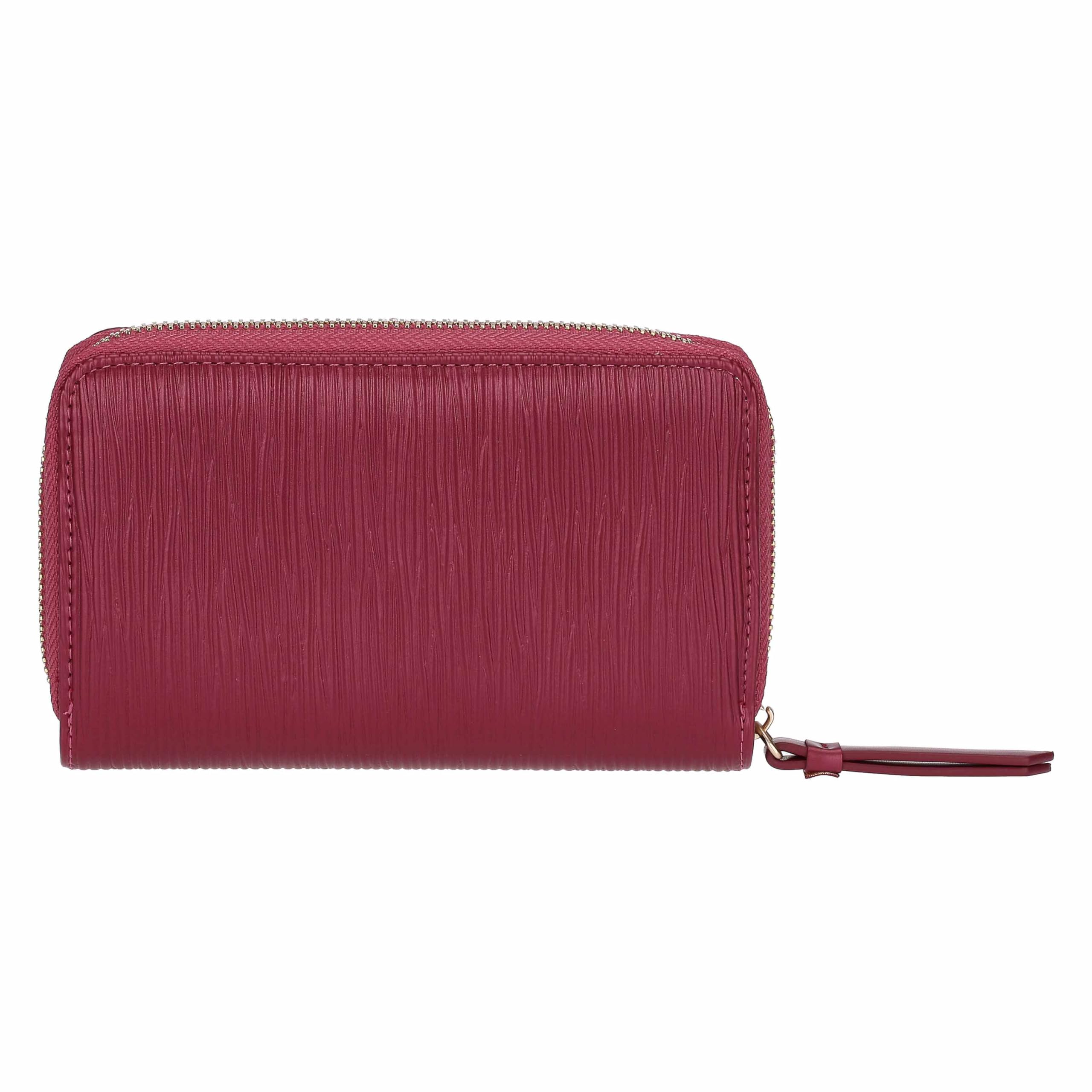 THUN - Portafoglio cherry medio - ecopelle - Collezione Sempre con me - 15,8 x 3 x 9,5 cm