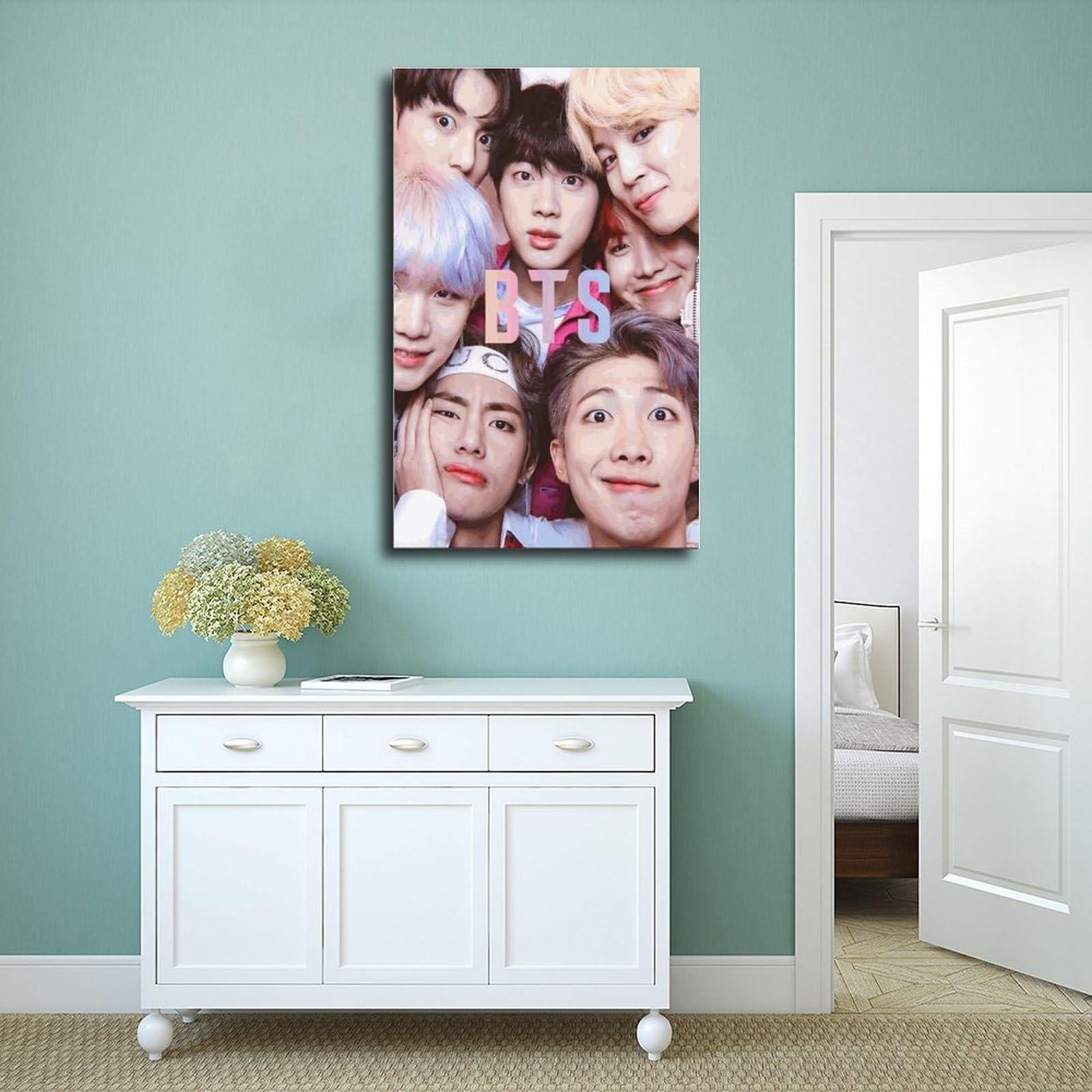 ZAPORA Poster Su Tela BTS Jungkook – 50x75 Cm, Stampa Artistica, Decorazione Murale Per Camera Da Letto, Ufficio, Regalo Fan, Senza Cornice - 4