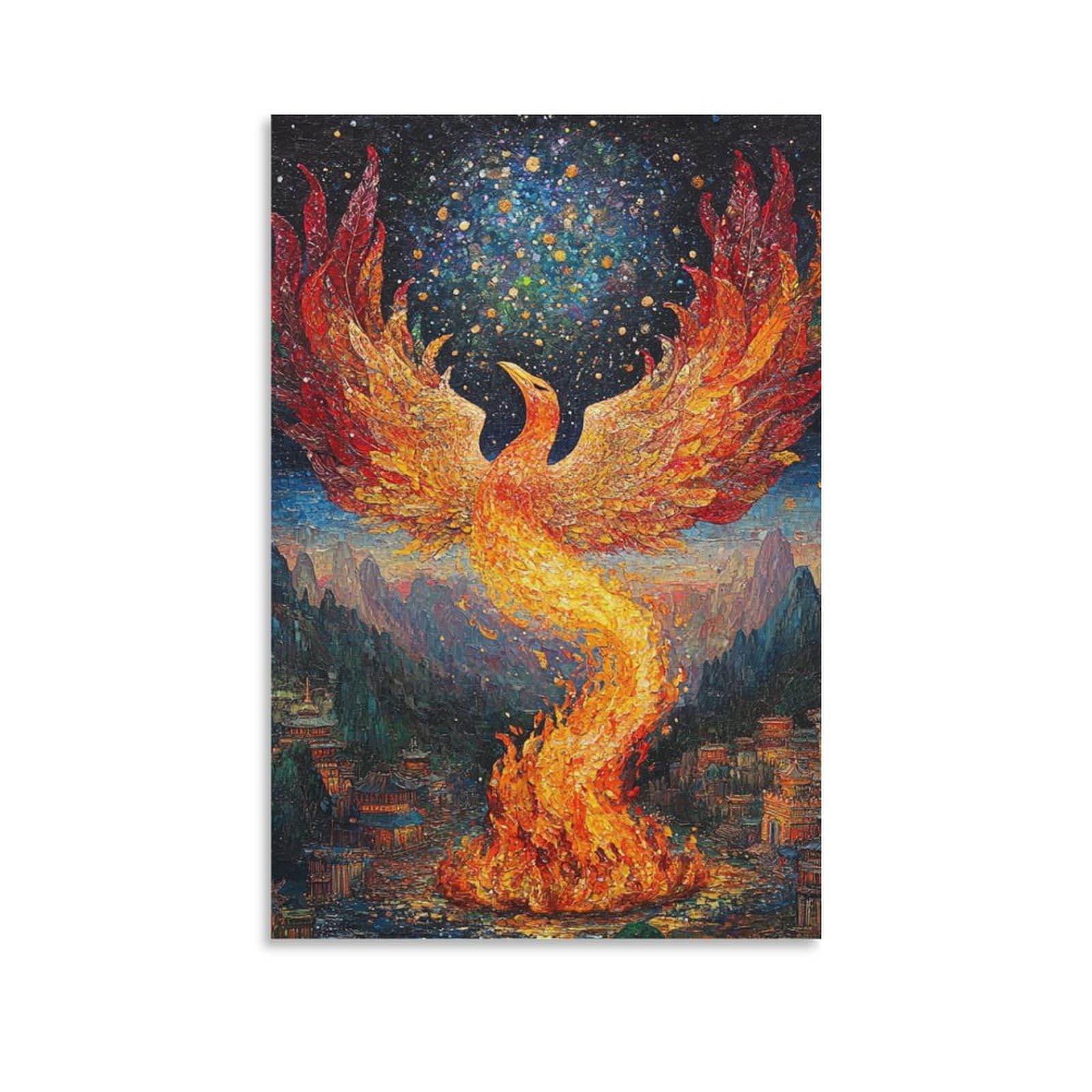DHBANEIOK Wall Art Phoenix Paintingon Canvas Wall Decor Paintings Modern Artwork Pictures Paintings Home Decor for Home Office Decorations Wall Decor 16x24inch(40x60cm)
