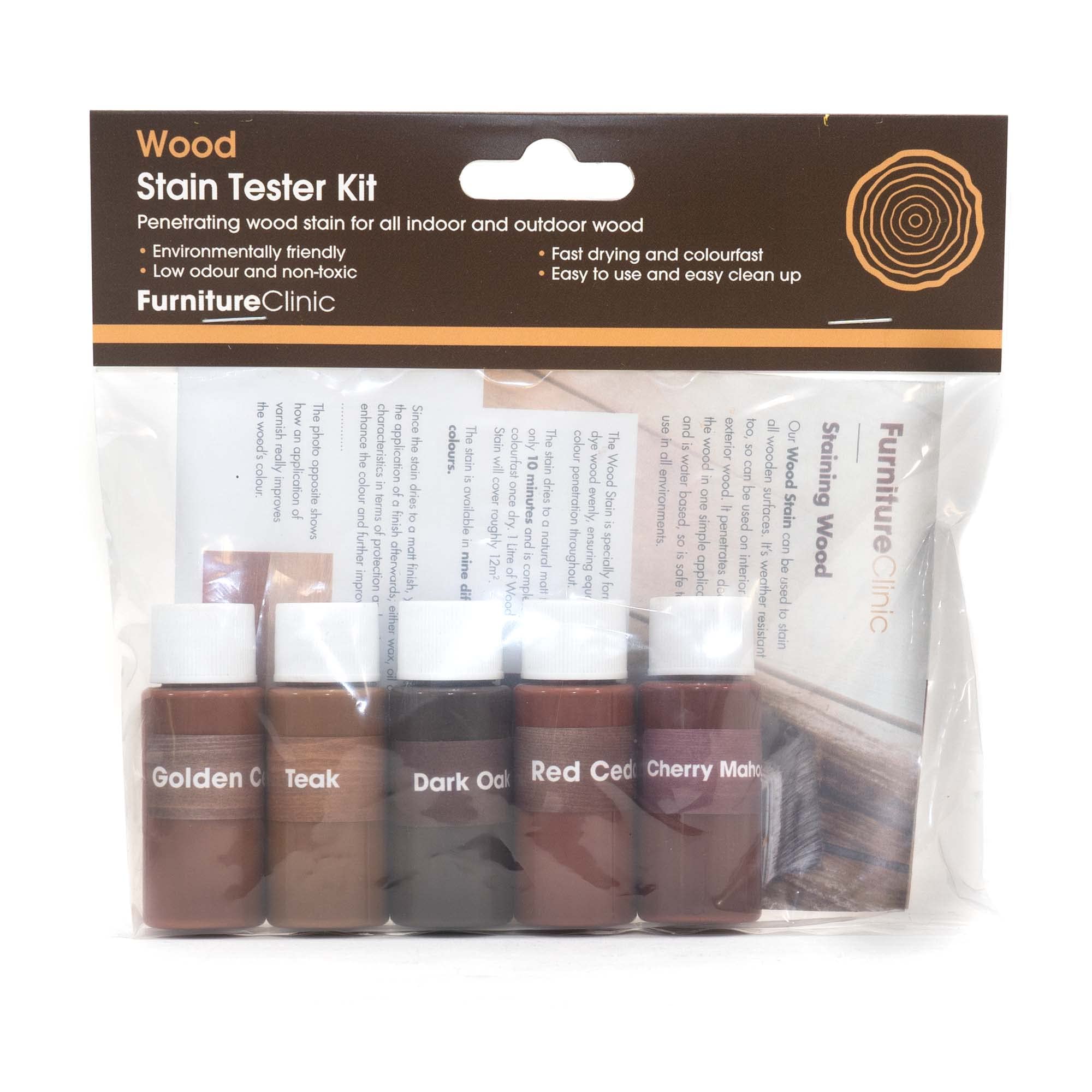 Buy Exterior Wood Stain (Tester Kit, Browns) Quick Drying and Easyto