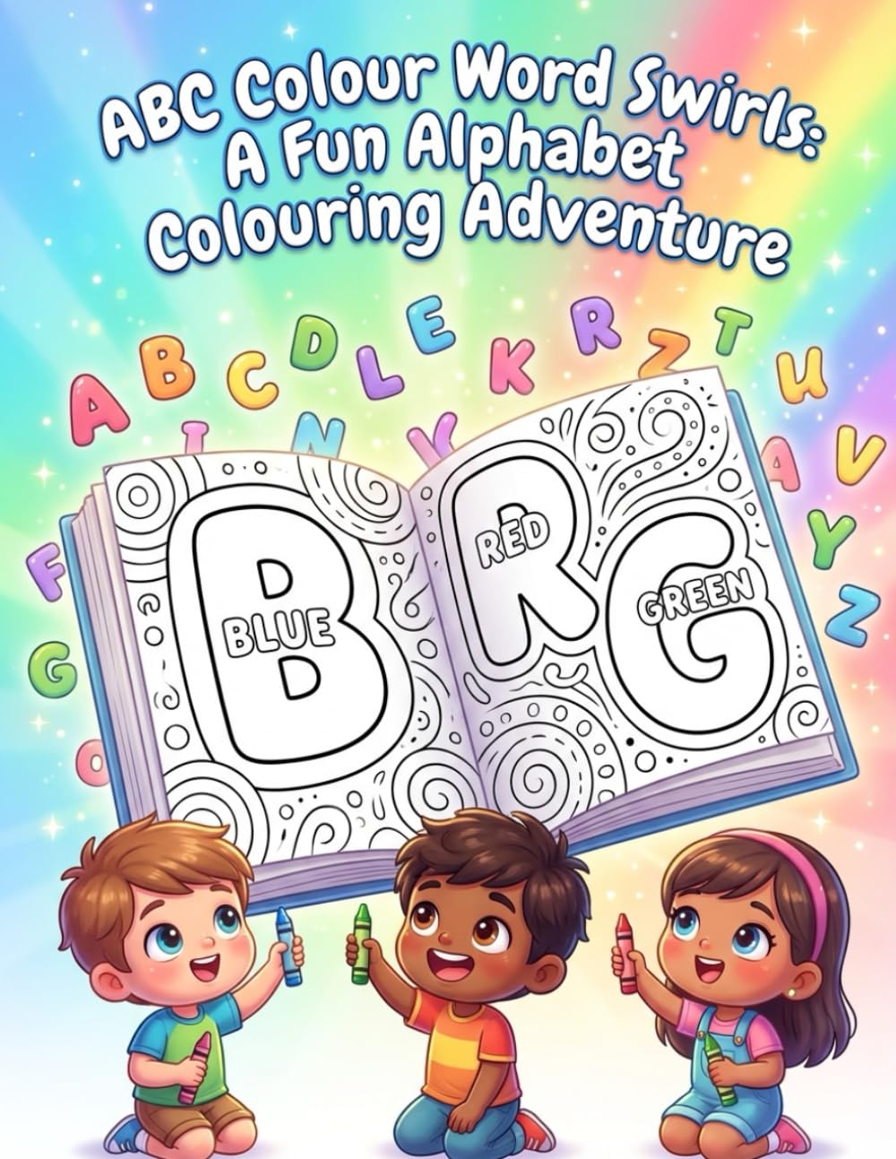 ABC Colour Alphabet: Children's learning colouring book