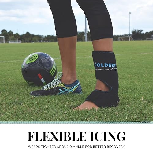 Miniatura 9 de The Coldest Foot Ankle Aquiles - Envoltura de hielo para aliviar el dolor con 2 paquetes de gel frío  Lo mejor para lesiones del tendón de Aquiles