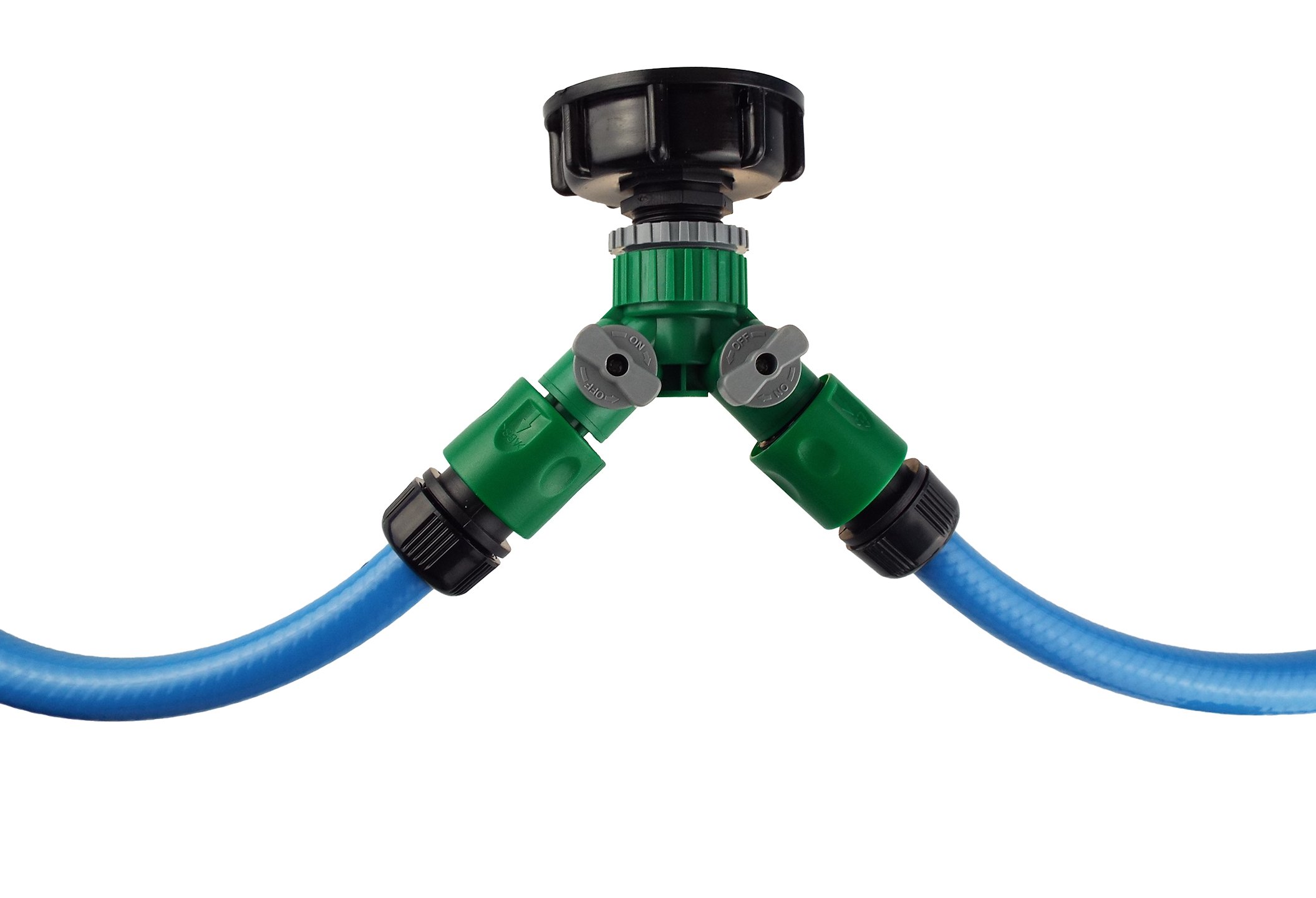 Cost Wise Ibc 1000L Water Tank Connector Kit 2" S60x6 Connection(Links 2 Tanks) By Cost Wise®,The Irrigation Specialists (Double Outlet Kit)
