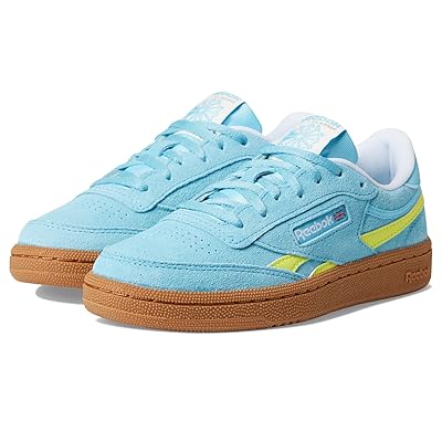 Reebok Kids Club C Revenge (Big Kid) Kids Shoes Digital Blue/Solar Acid Yellow/Gum
