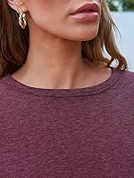 Vista 5 de AUTOMET Camisetas básicas de manga larga con cuello redondo para mujer, camisetas de otoño 2024