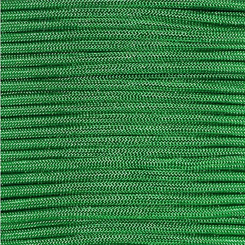 Paracord Planet Solid Color 550lb Paracord  7 Strand Type III Nylon Cord for Indoor and Outdoor Tasks  Kelly Green (1,000 ft)