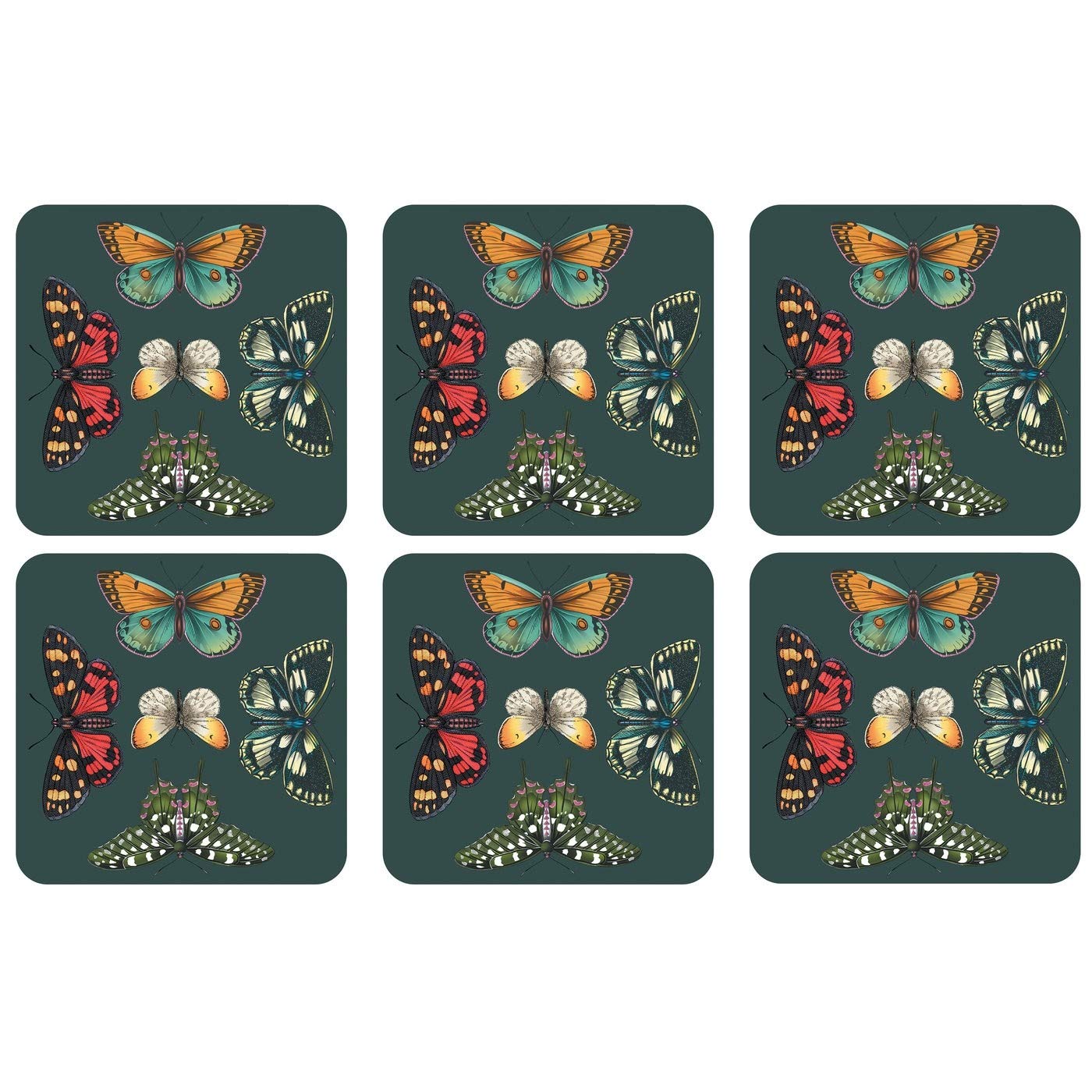 Portmeirion Home & Gifts Pimpernel Botanic Garden Harmony Coasters S/6