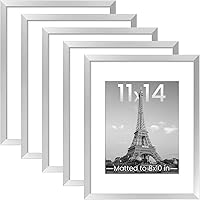 Vista 42 de upsimples - Portarretratos para galería de fotografías en la pared, marcos para fotos de 8 x 10 pulgadas con paspartú u 11 x 14 pulgadas sin Blanco