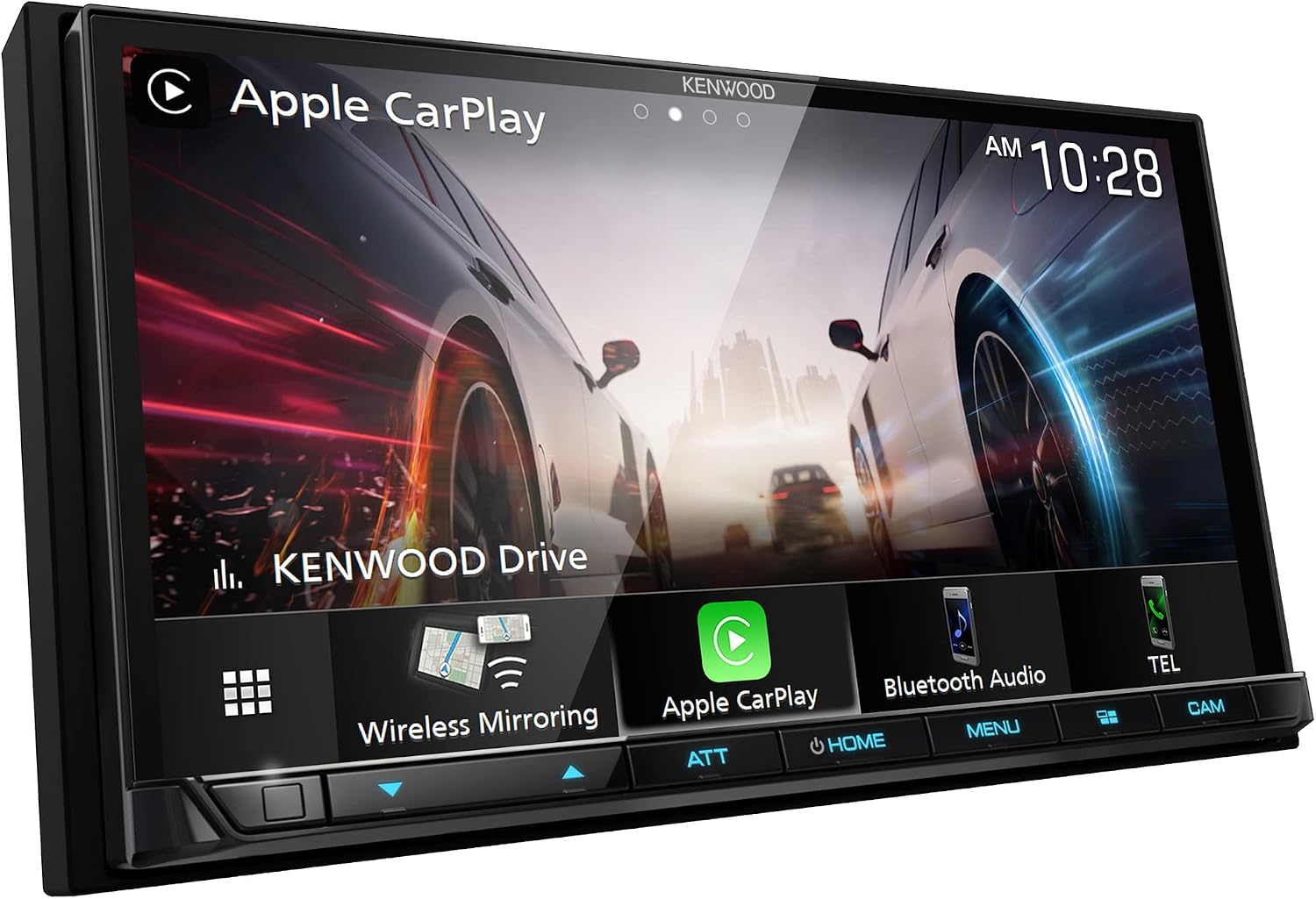 KENWOOD DMX908S EXCELON 6.95 Inch LCD Touchscreen Digital Multimedia Receiver, Wireless Apple CarPlay and Android Auto, Double Din, AM/FM HD Radio, Bluetooth, USB Port, iDatalink Maestro, SiriusXM