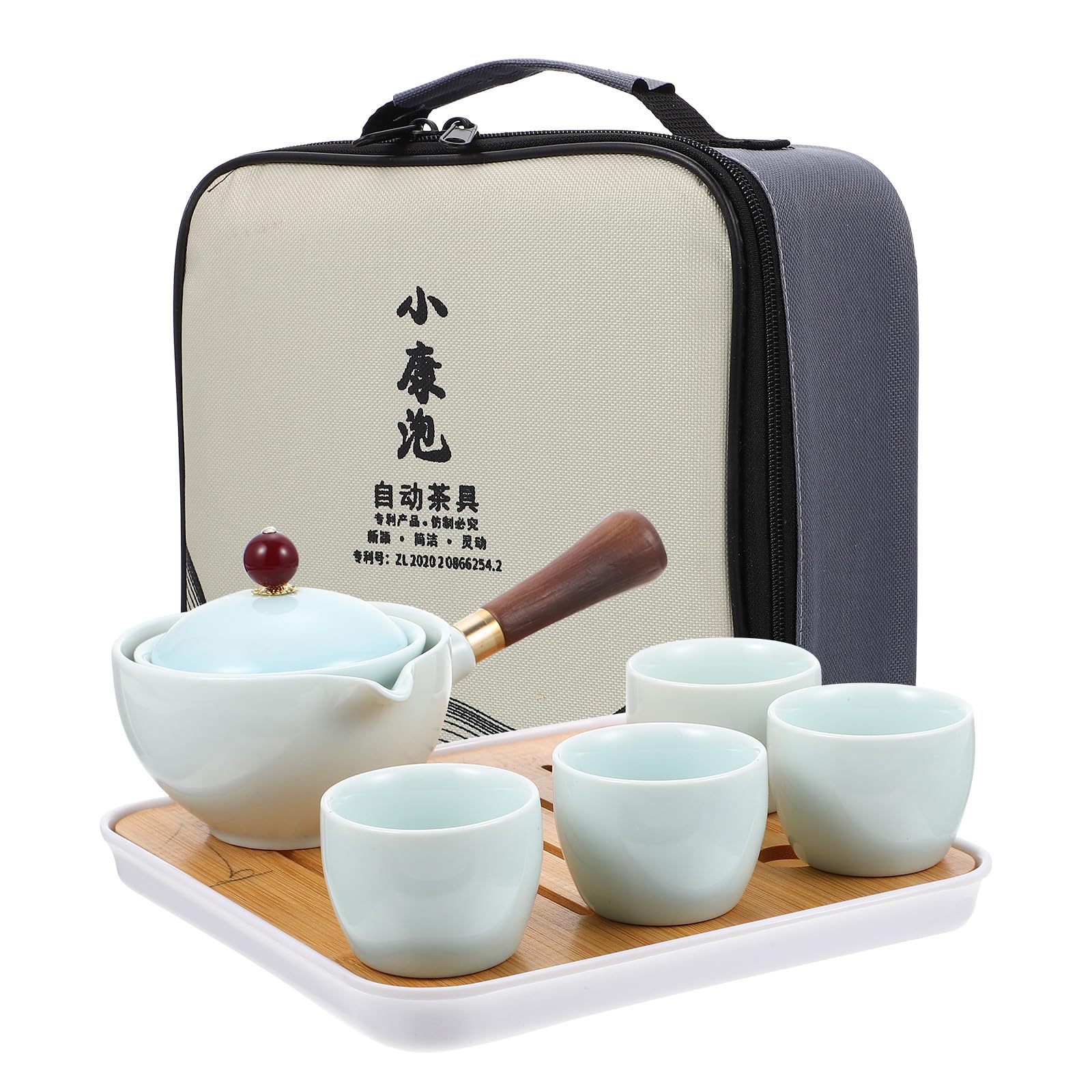 Tetera y tazas de cerámica para té Kung Fu juego filtro para infusiones y bolsa TOYANDONA