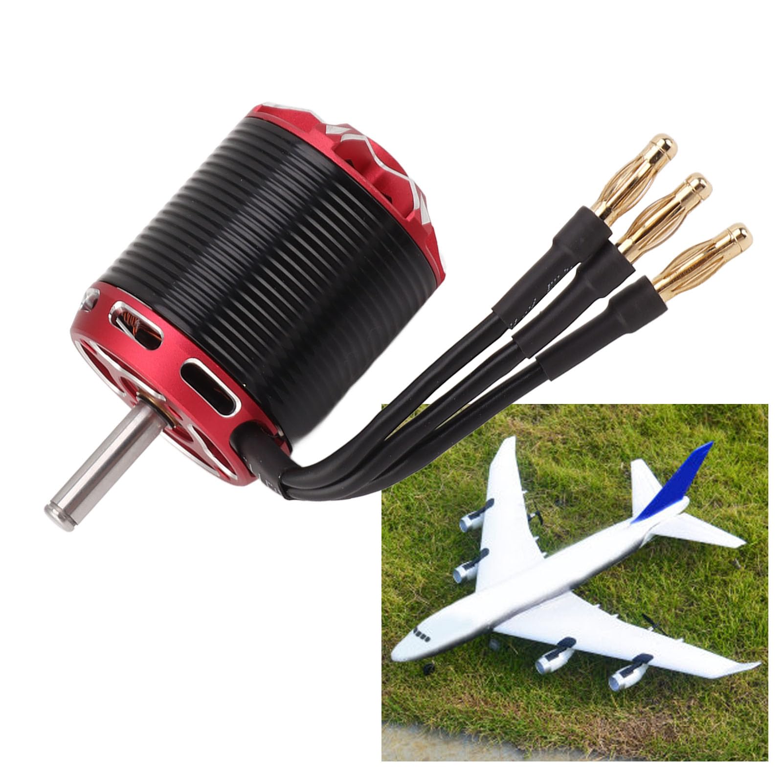 Motor Outrunner sin Escobillas C3548, Versión V2, Resistente Al Agua, 14 Etapas, 12 Ranuras, Motor Eléctrico RC, Motor de Ala Fija para Avión RC (1100KV)