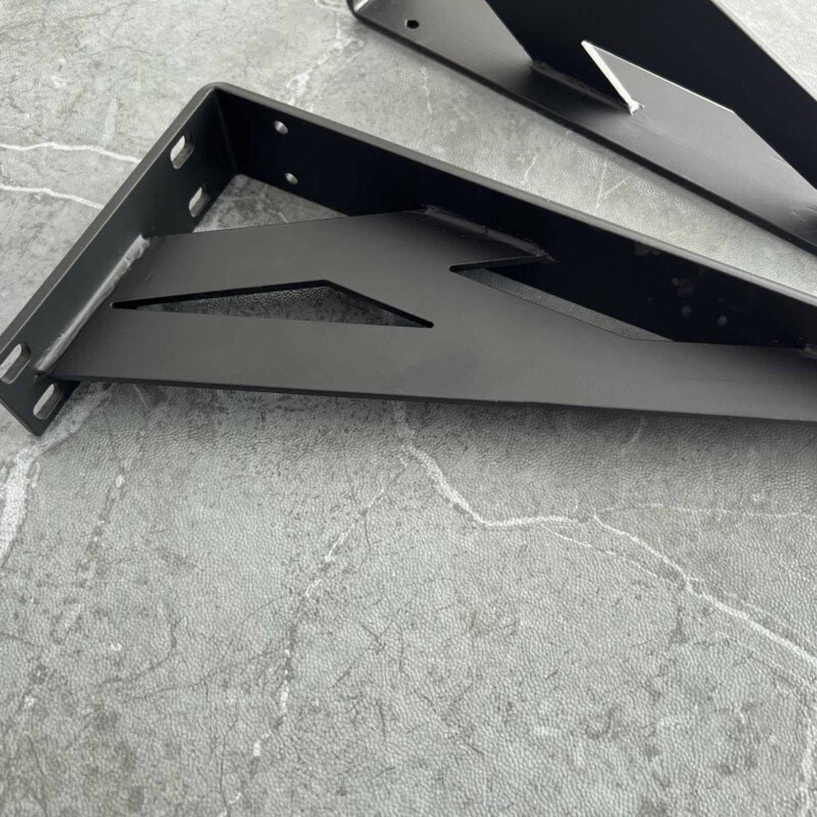 2 Piezas Soportes para Estantes de Pared, Escuadra para Estanterías,Soporte para Estanterías Pesados,Soportes Estantes Triangulares de 90 Grados Angular,con Tornillos (60cm)