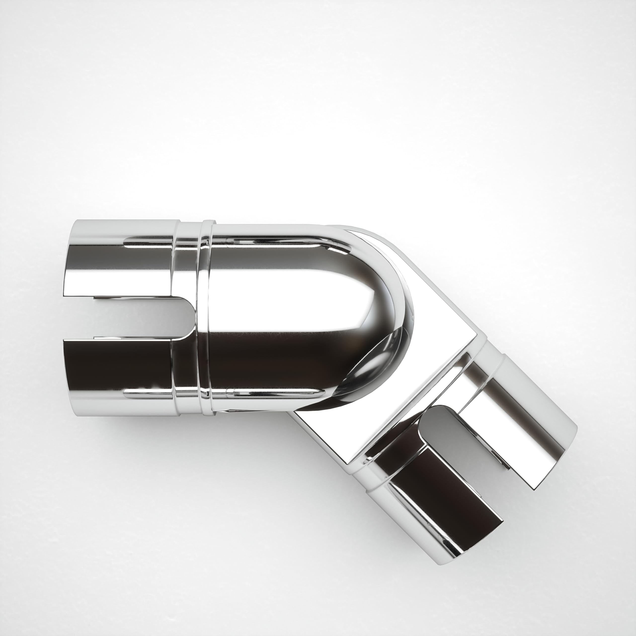 Rothley Stair Handrail Elbow - 40mm - Silver