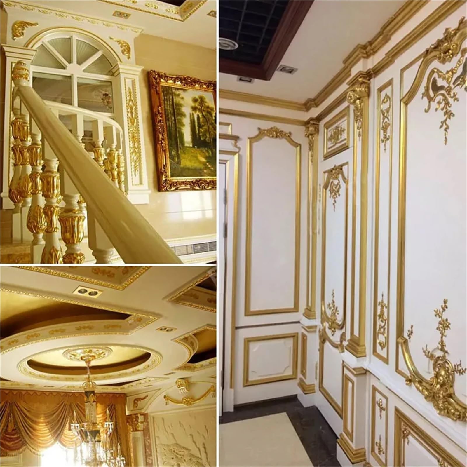 1000 hojas de lámina imitación pan oro, papel for manualidades, transferencia metálica, bricolaje, muebles antiguos, decoración interiores Para ArtesaníA De Dorado