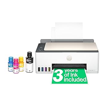 HP Smart Tank 5107 A4 Multifunctional Wi-Fi Ink Tank Printer, White/Grey